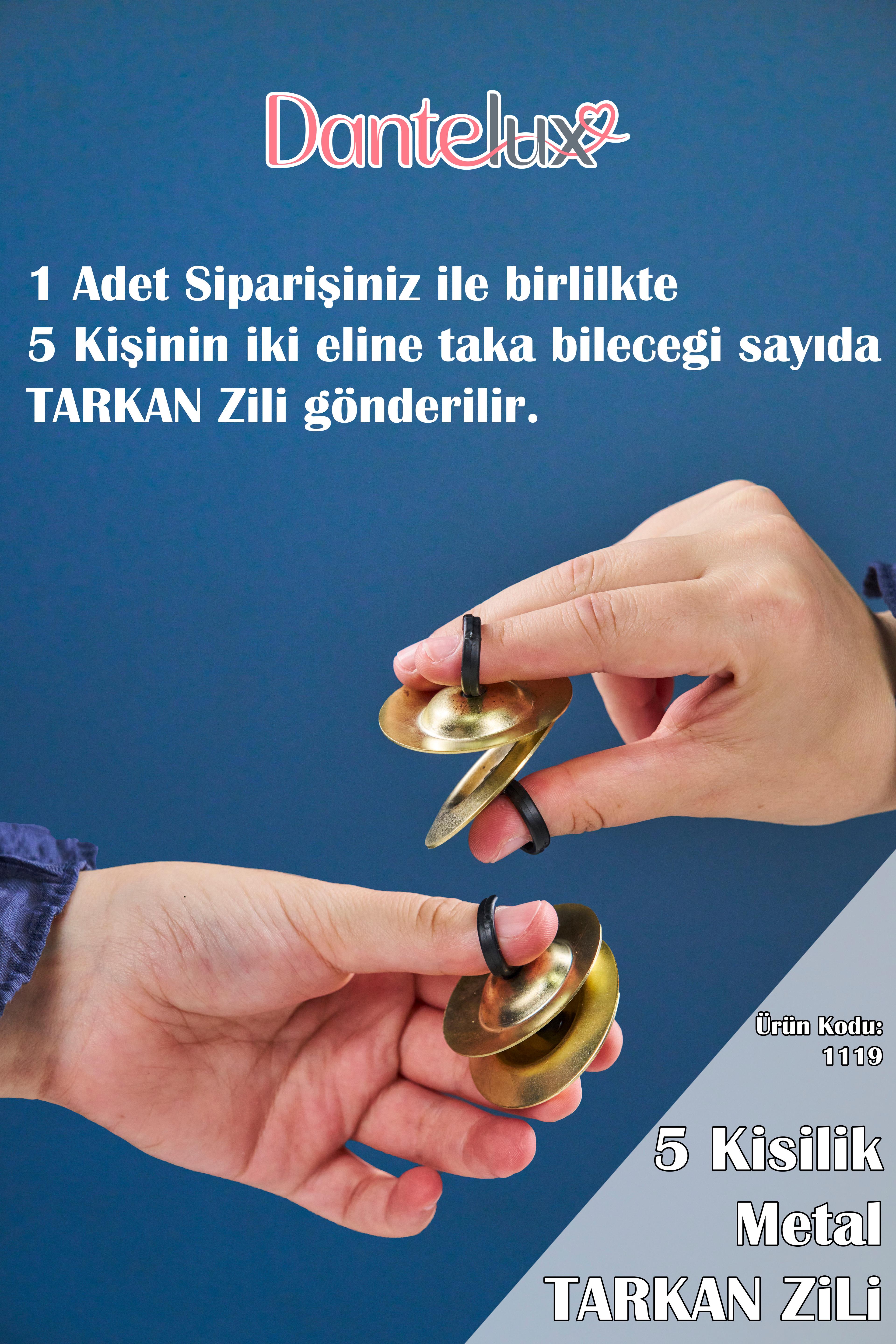 5 Kişilik Metal Tarkan Zili (5 Kişinin, 2 Eline Yetecek Adet Kadar)