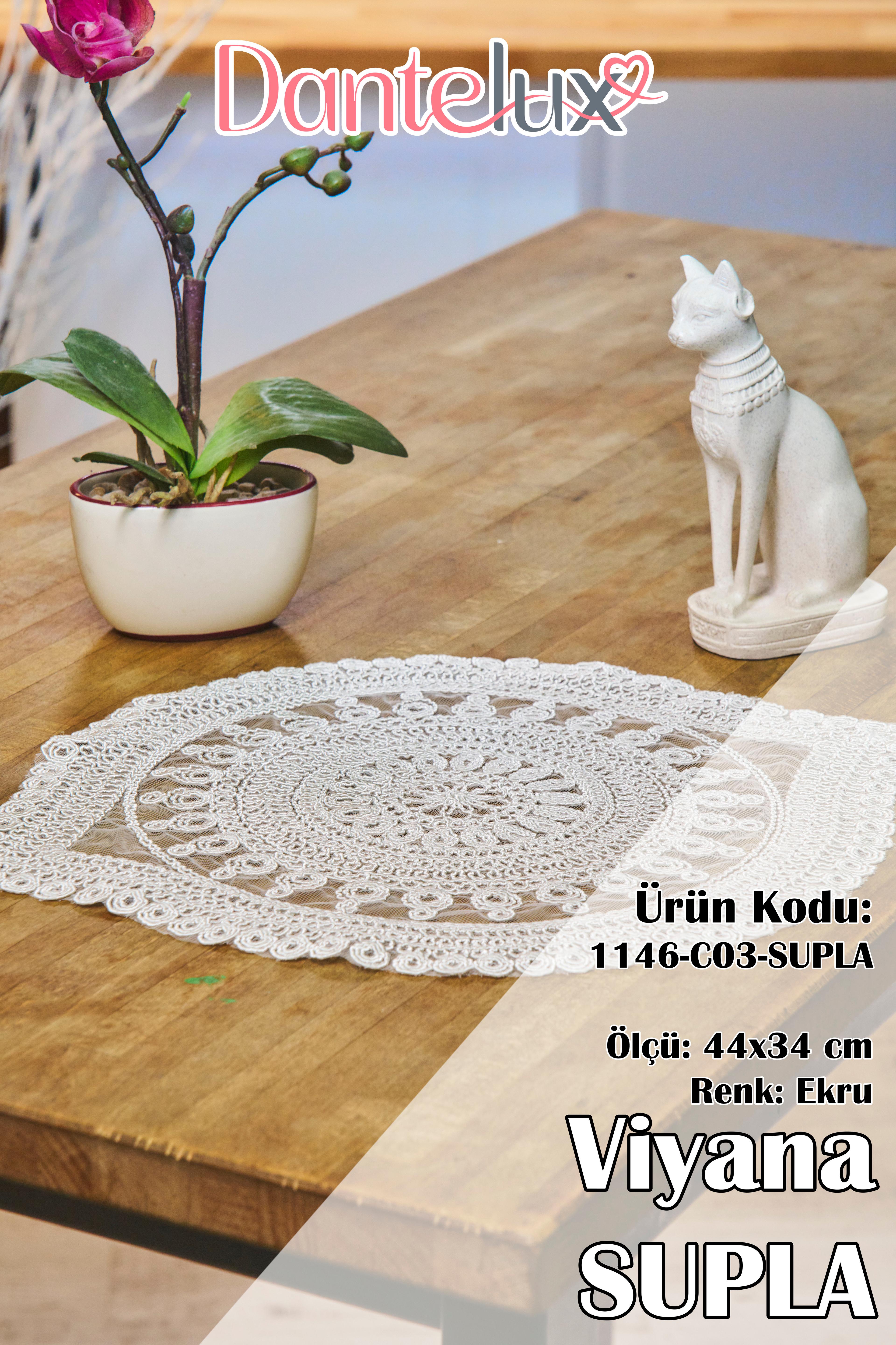 6 Adet Venedik Örme Supla (44x34 cm)