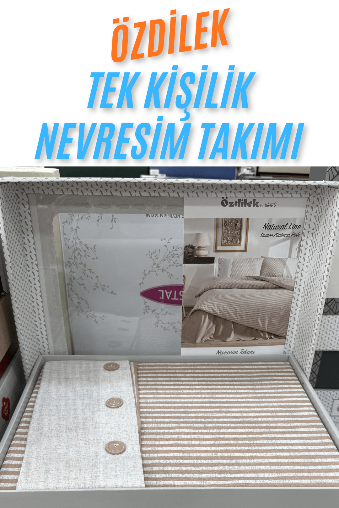 %100 Pamuklu Tek Kişilik Nevresim Takımı (3 Parça) Sınırlı Stok - 13. Model