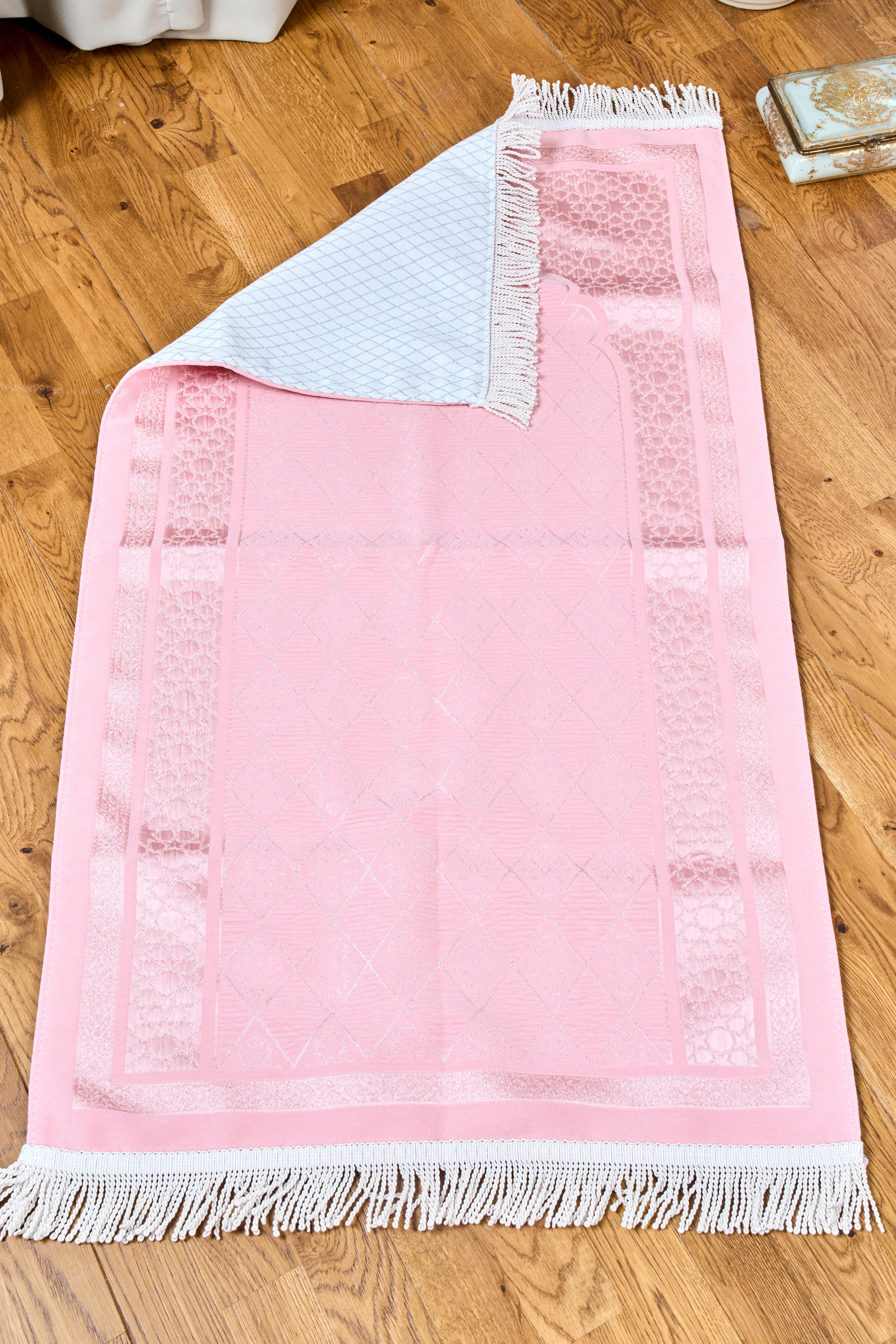 Çeyizlik Tafta Seccade - PEMBE