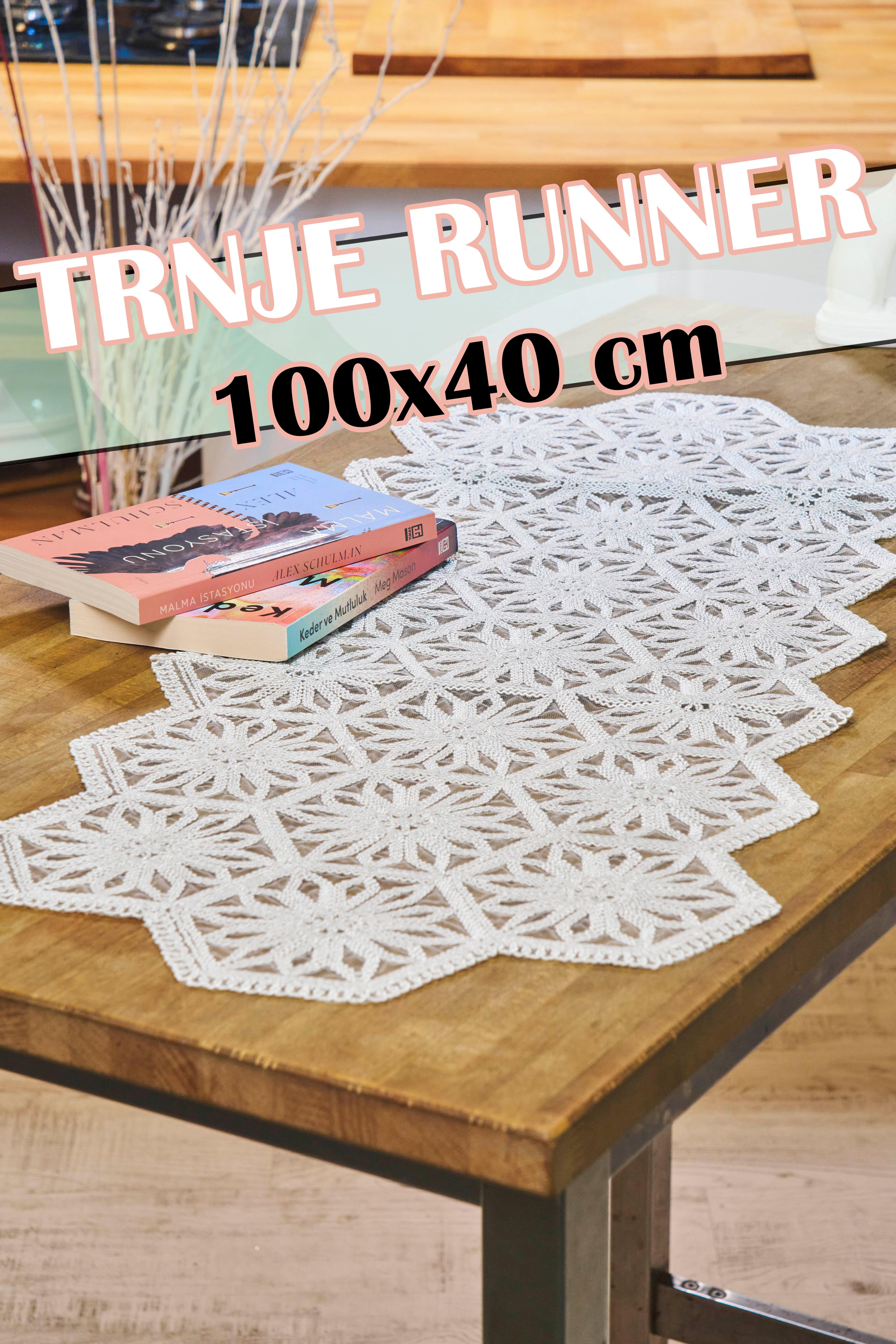 Trnje Örme Runner (100x40 cm) - EKRU