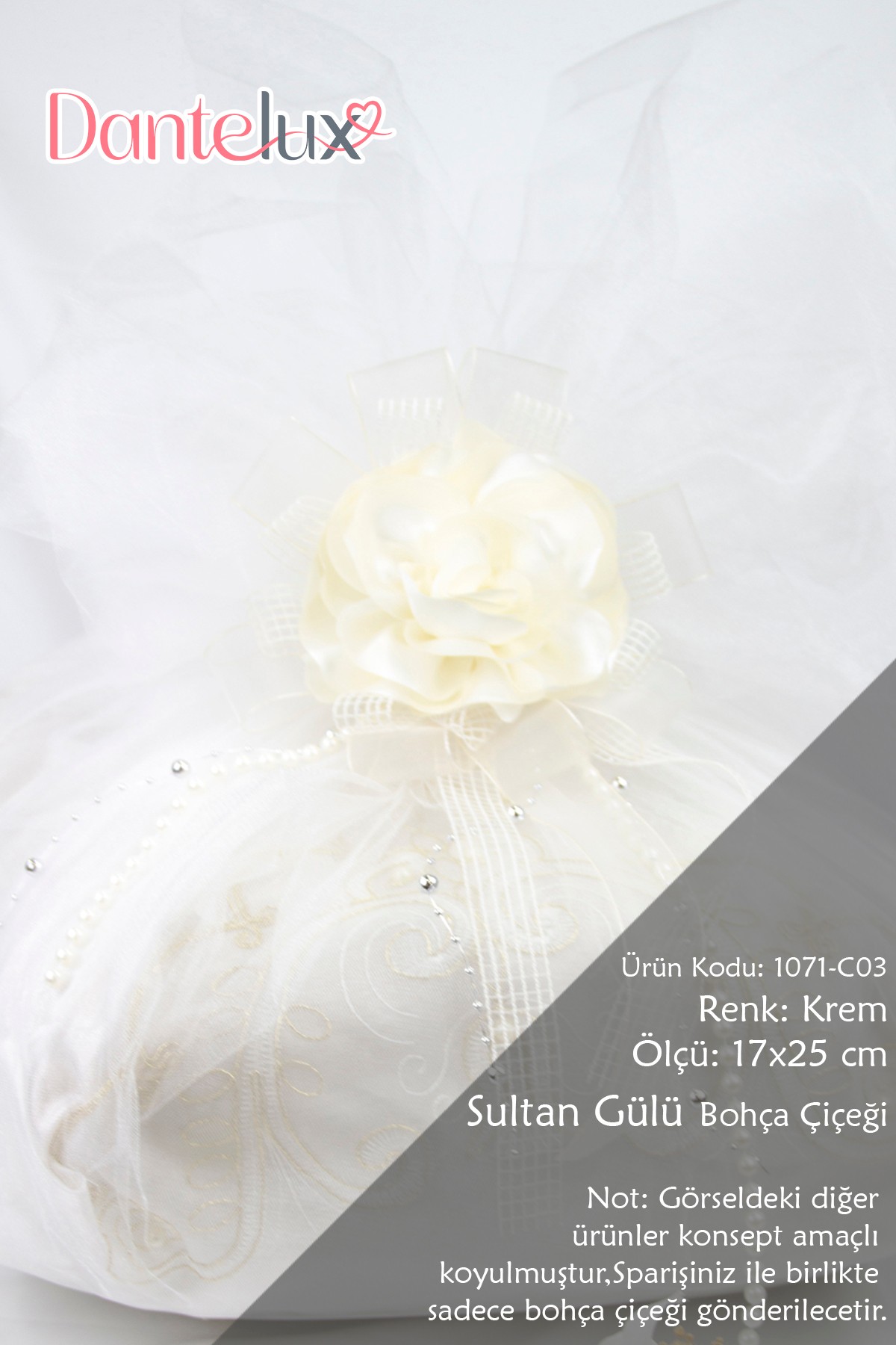 Sultan Gülü Bohça Çiçeği - KREM