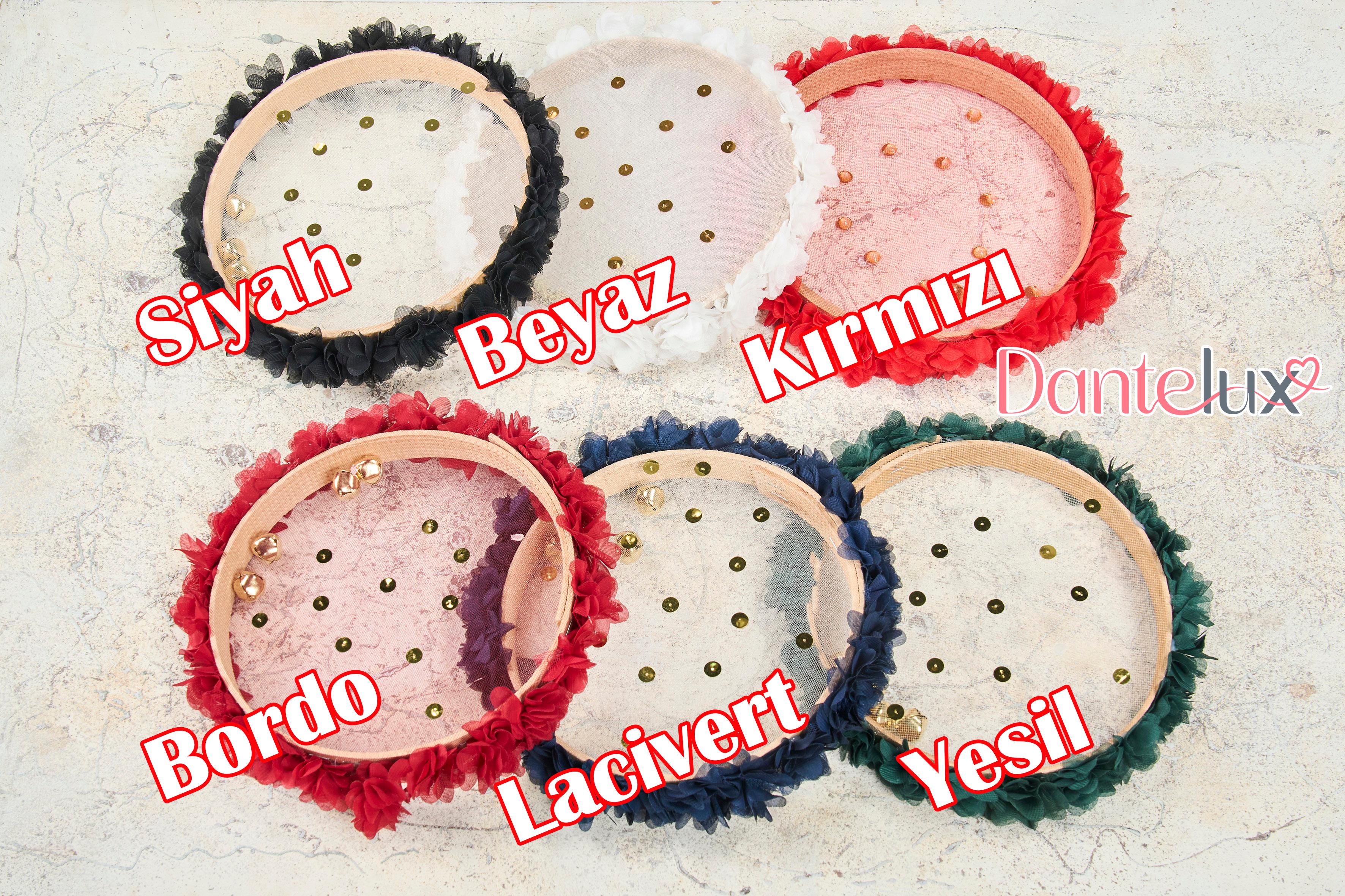 Tüllü Kasnak Tef - Kına Gecesi Nedime Tefi - LACİVERT