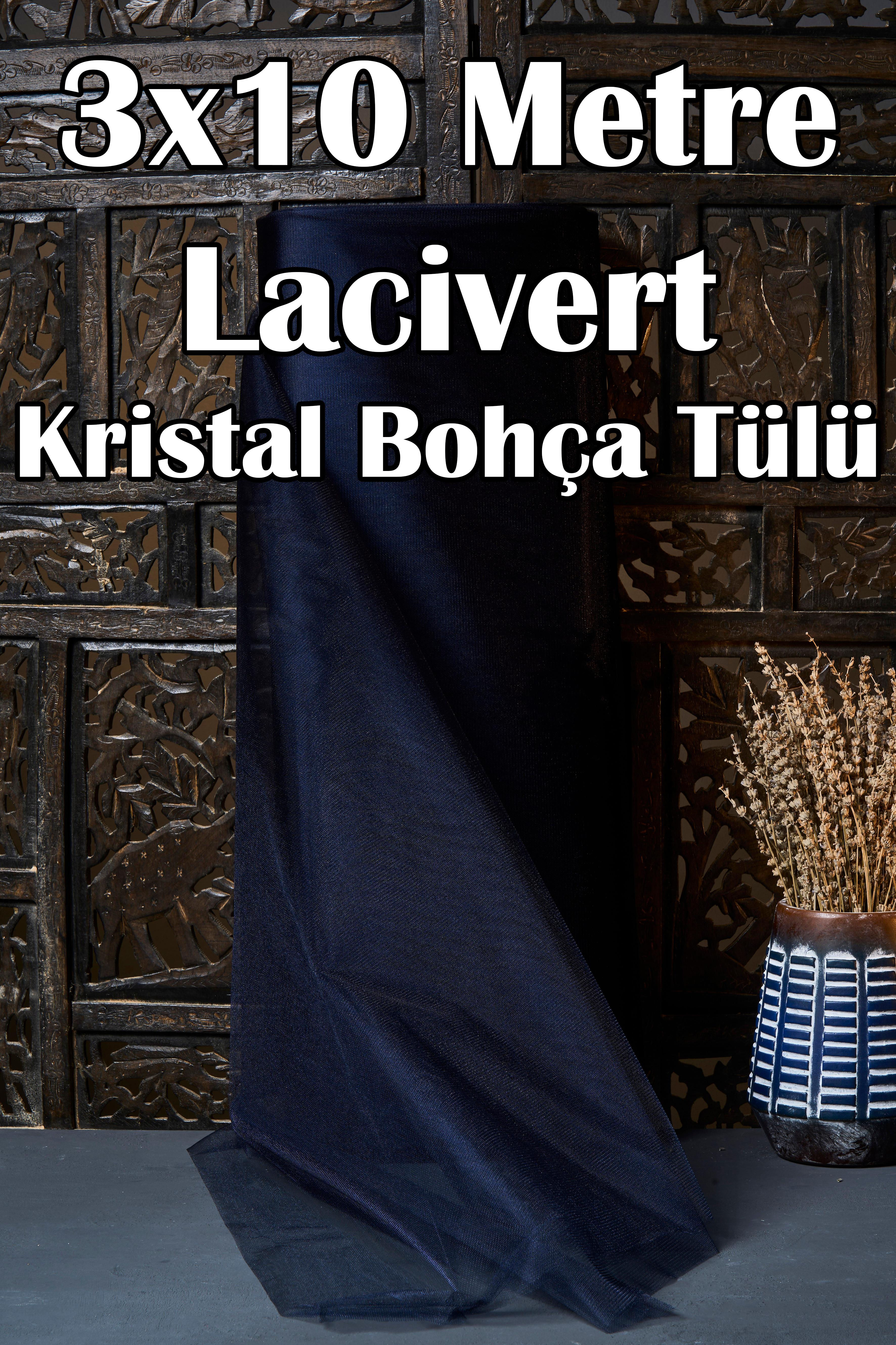 Çok Amaçlı Kristal Tül (Bohça Tülü) 3x10 Metre - LACİVERT
