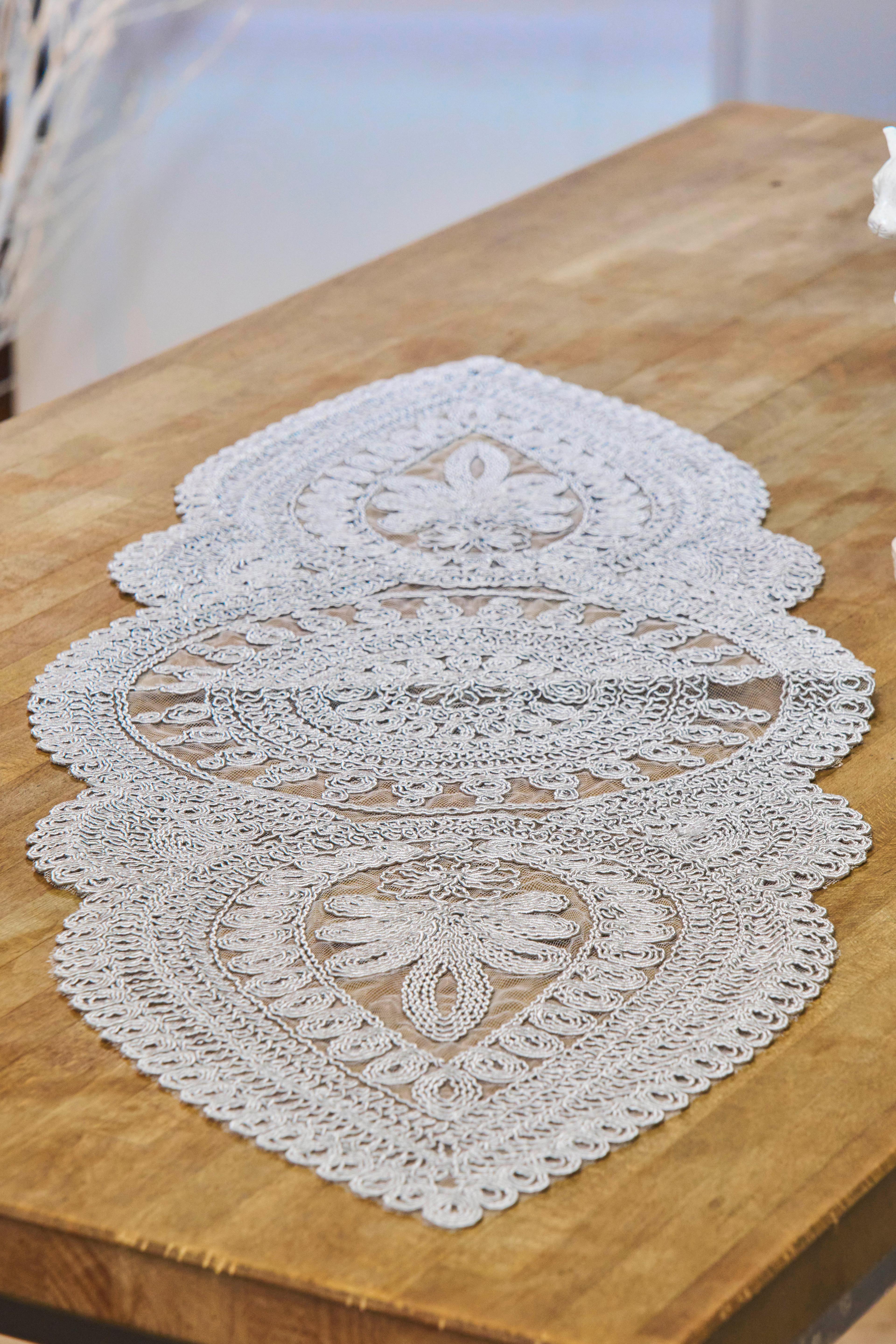 Viyana Örme Tek Şömen (110x35 cm) - GRİ