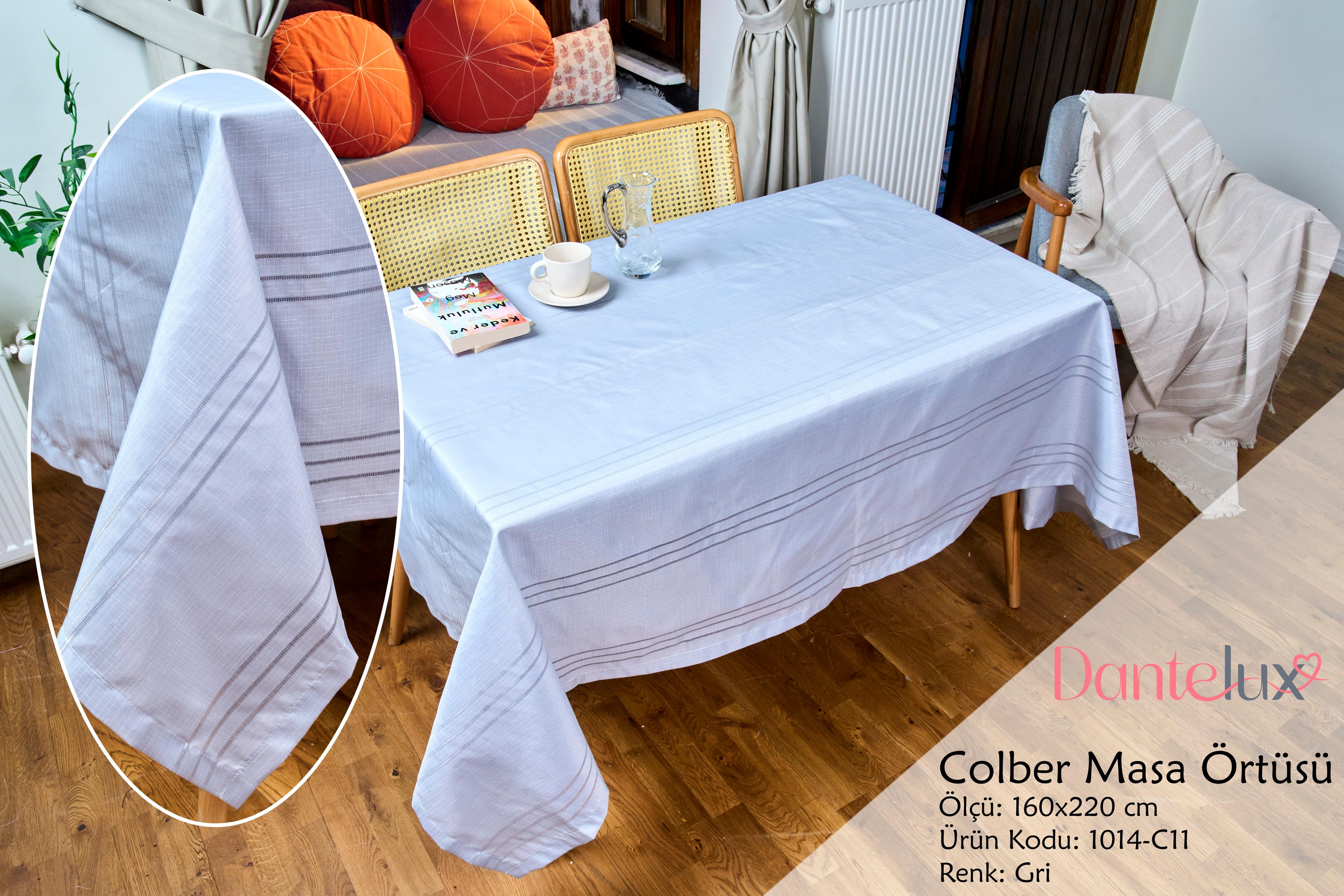 Colber Masa Örtüsü - GRİ