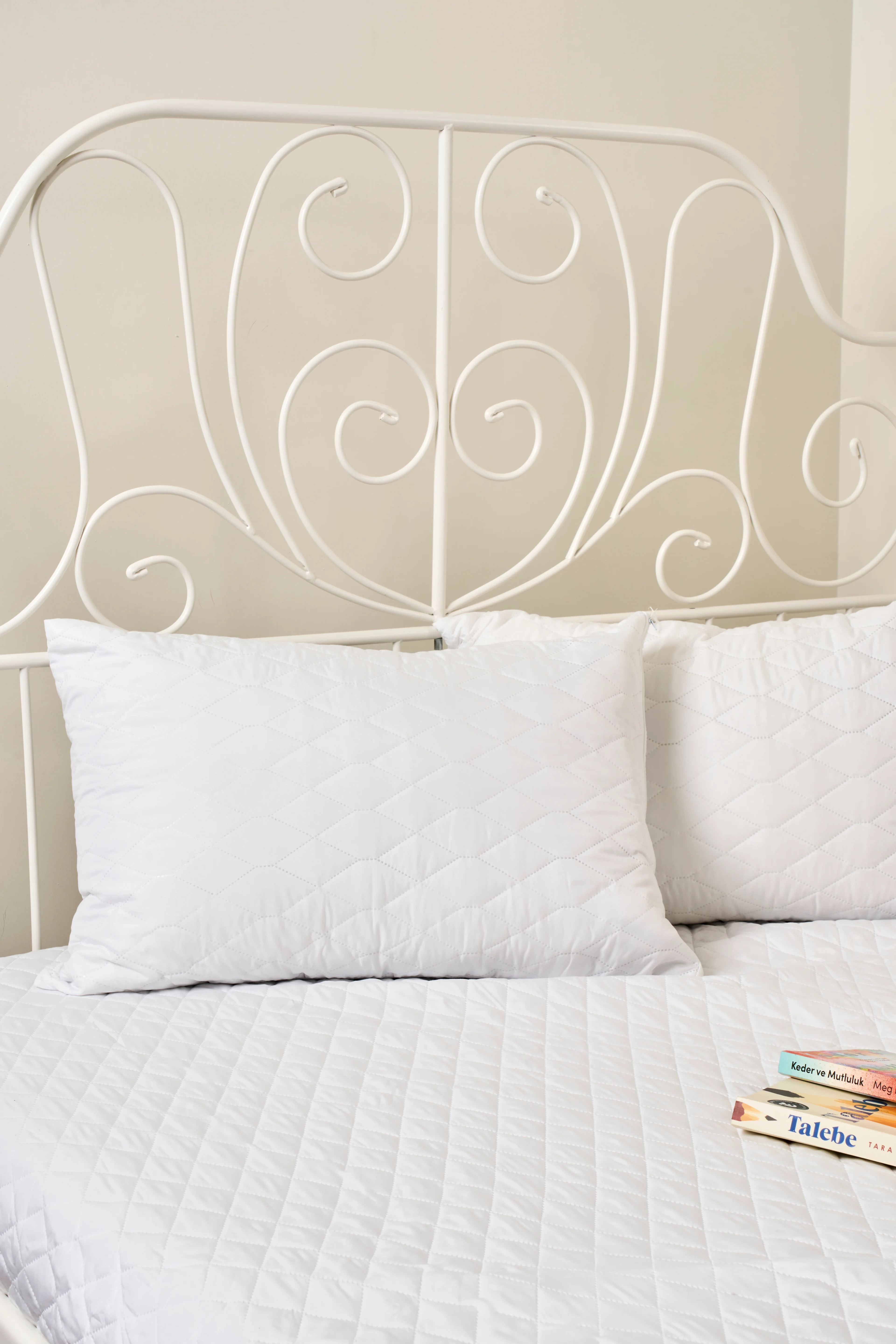 2 Adet Fermuarlı Kapitone Yastık Alezi (50x70 cm)