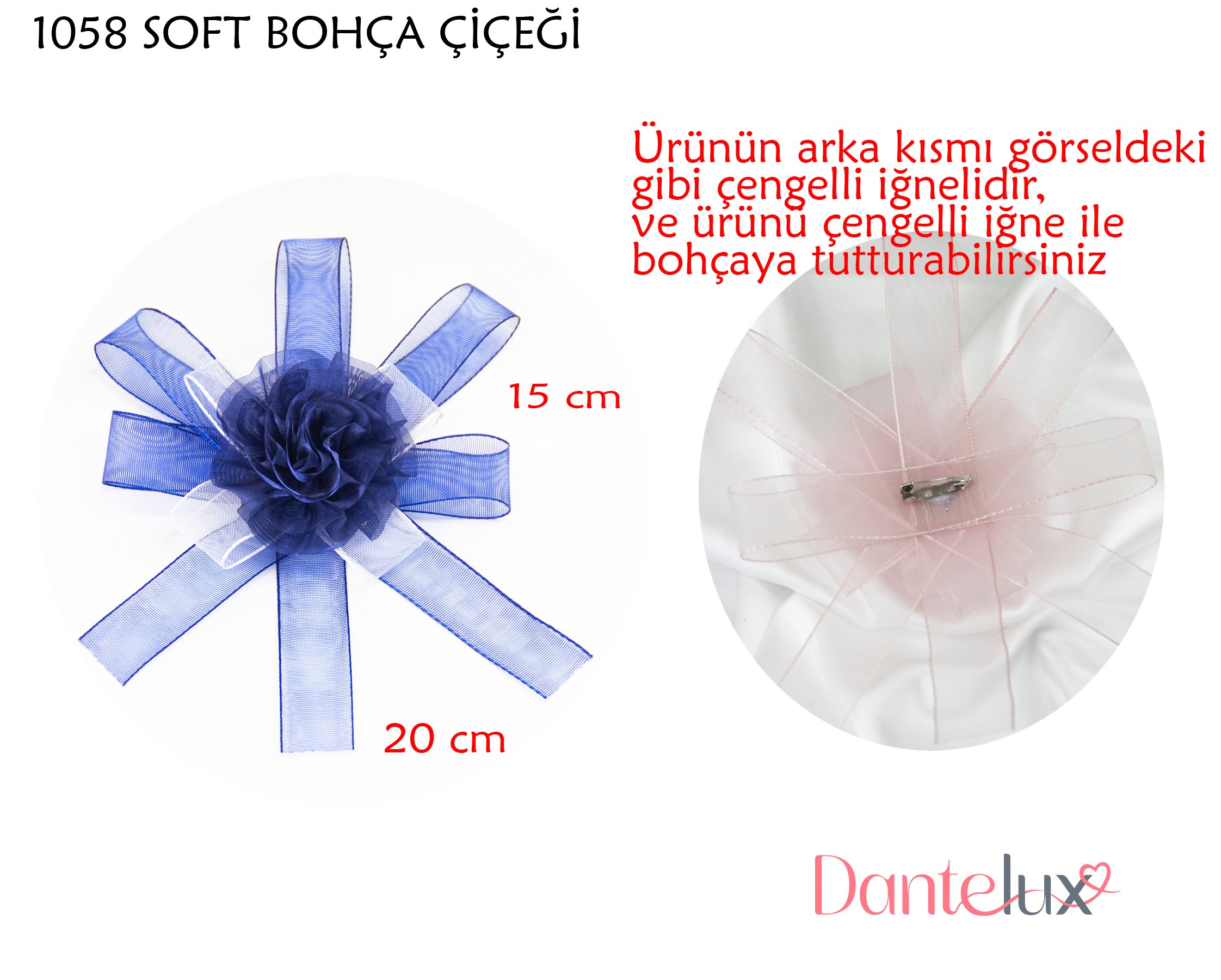 Soft Bohça Çiçeği - Bohça Süsleme Çiçeği