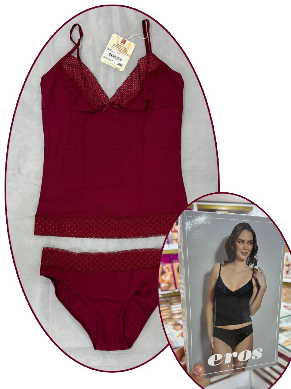 1370 Atlet Külot Seti (2'Li Set) - BORDO