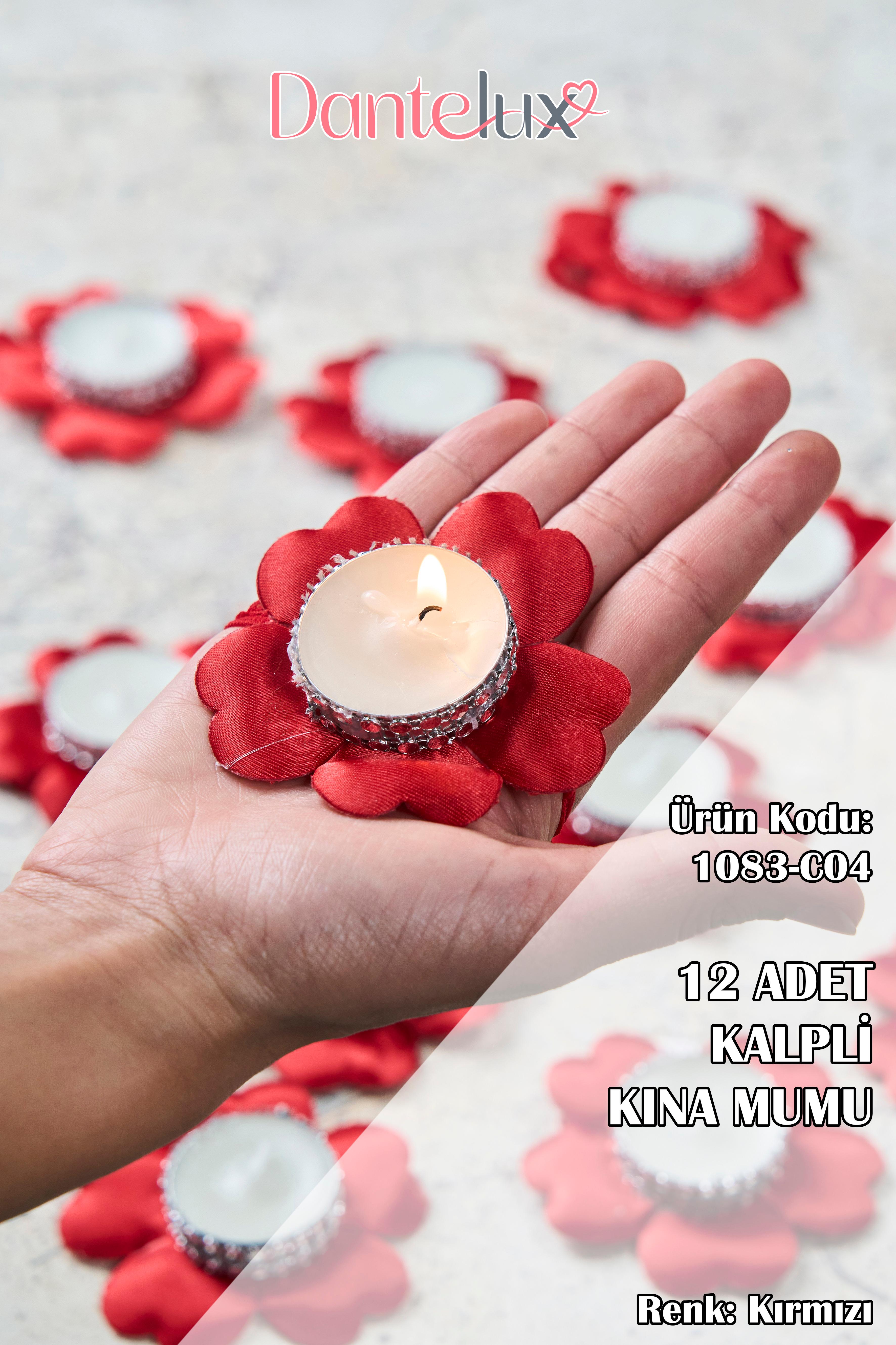 12 Adet Kalpli Kına Mumu