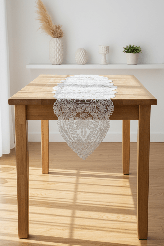 Viyana Örme Tek Runner (135x35 cm) - EKRU
