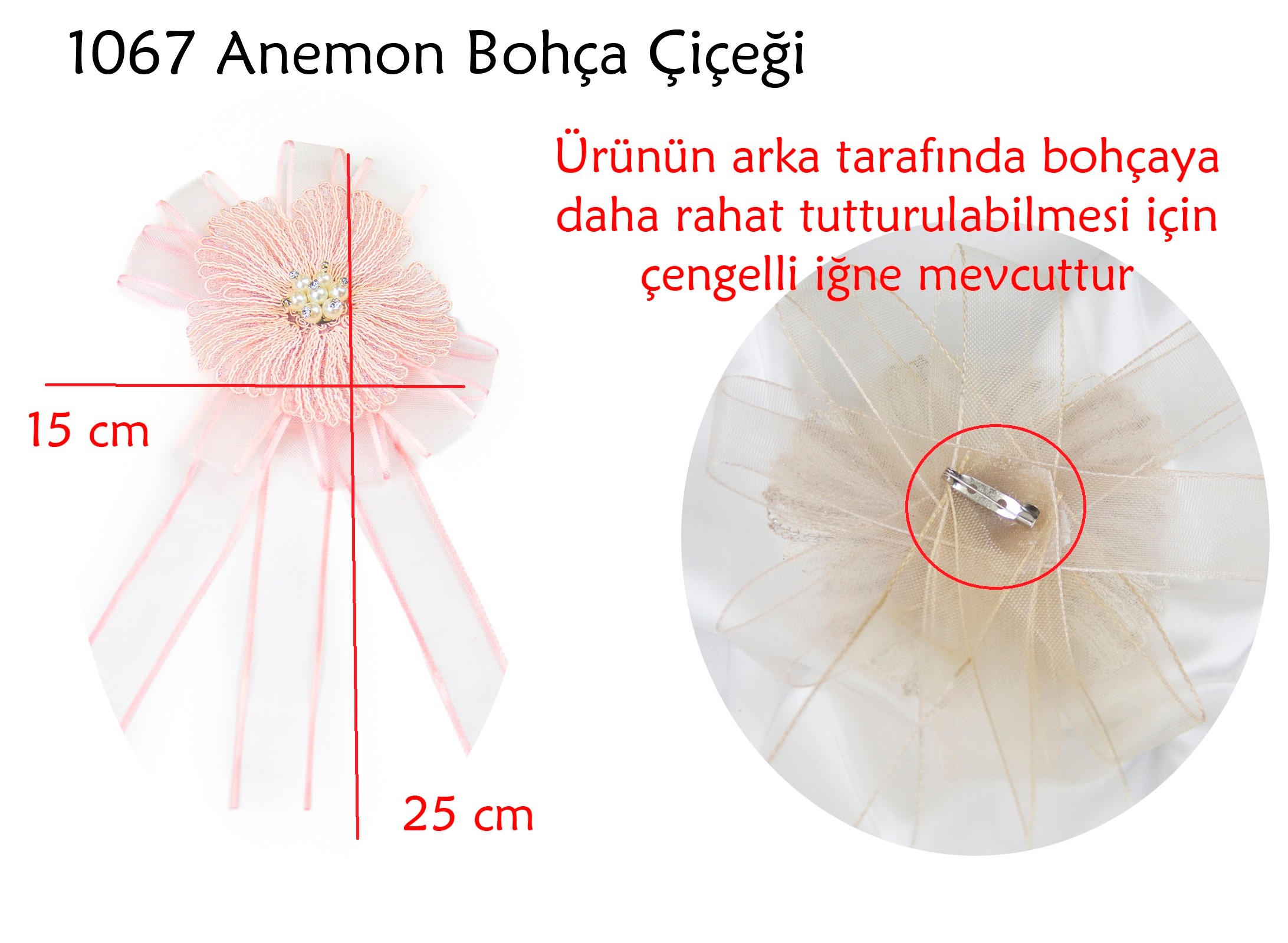 Anemon Bohça Süsleme Çiçeği
