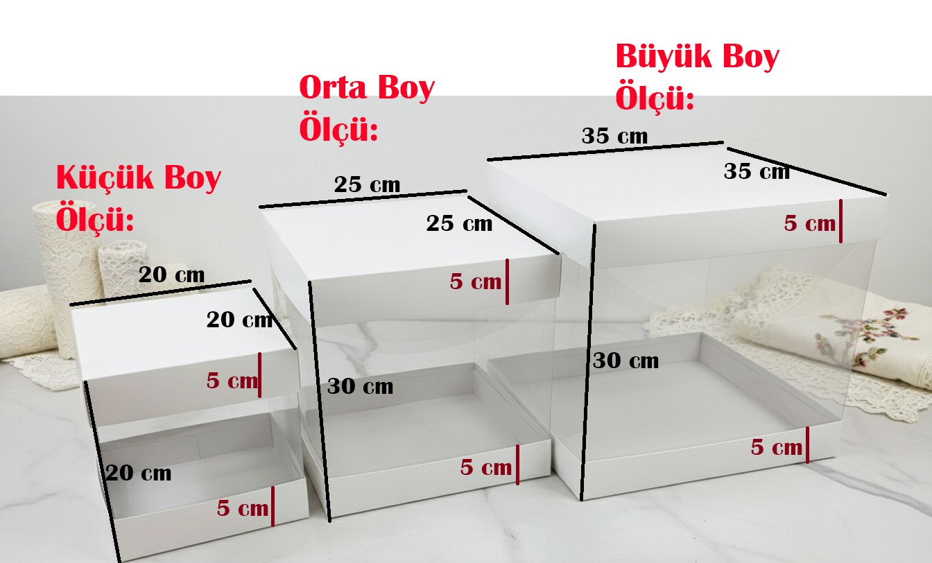 Asetat Çeyiz Kutusu (Şeffaf - Katlanabilir - Pratik Kurulum)