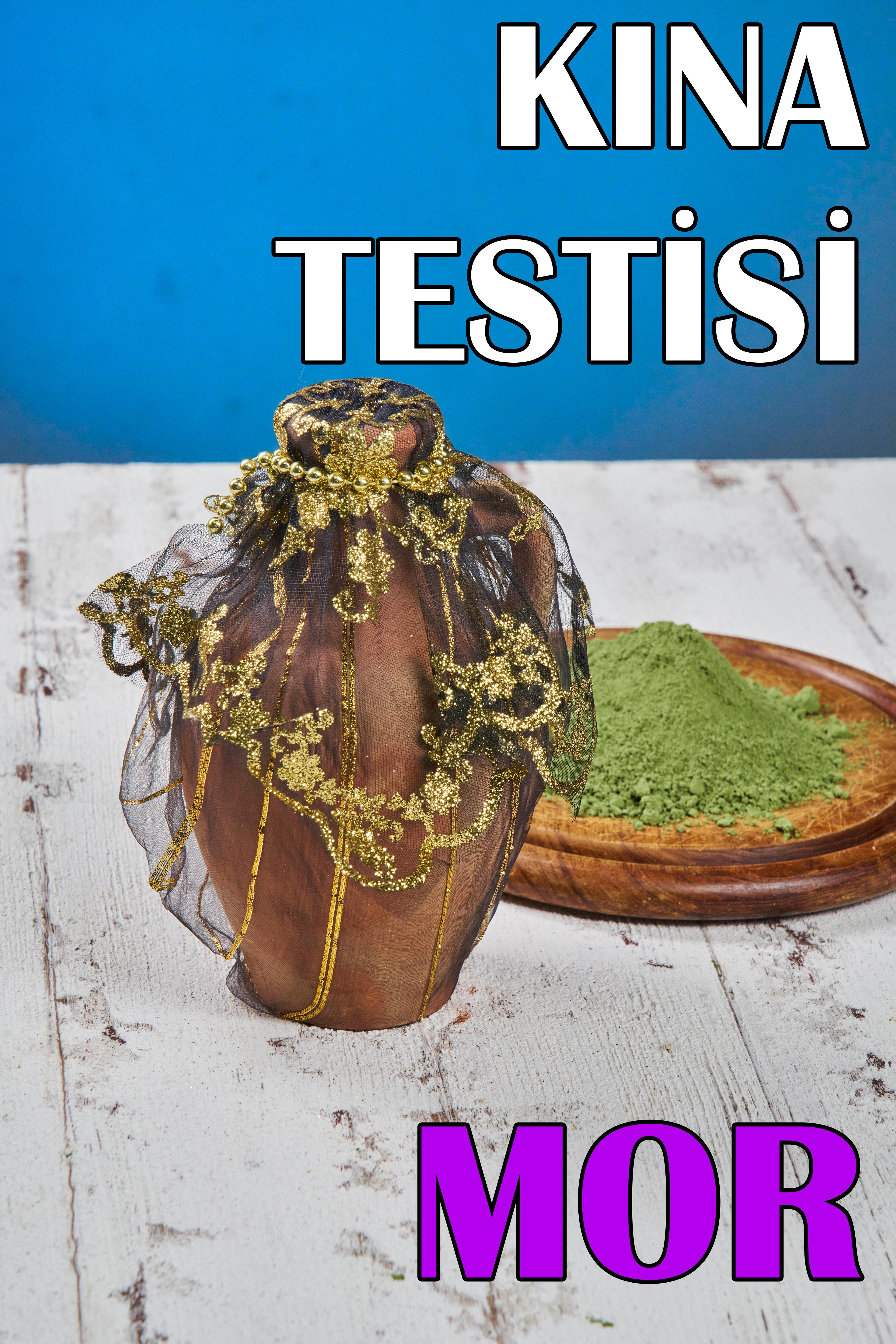 Süslü Kına Testisi (22x13 cm) - MOR