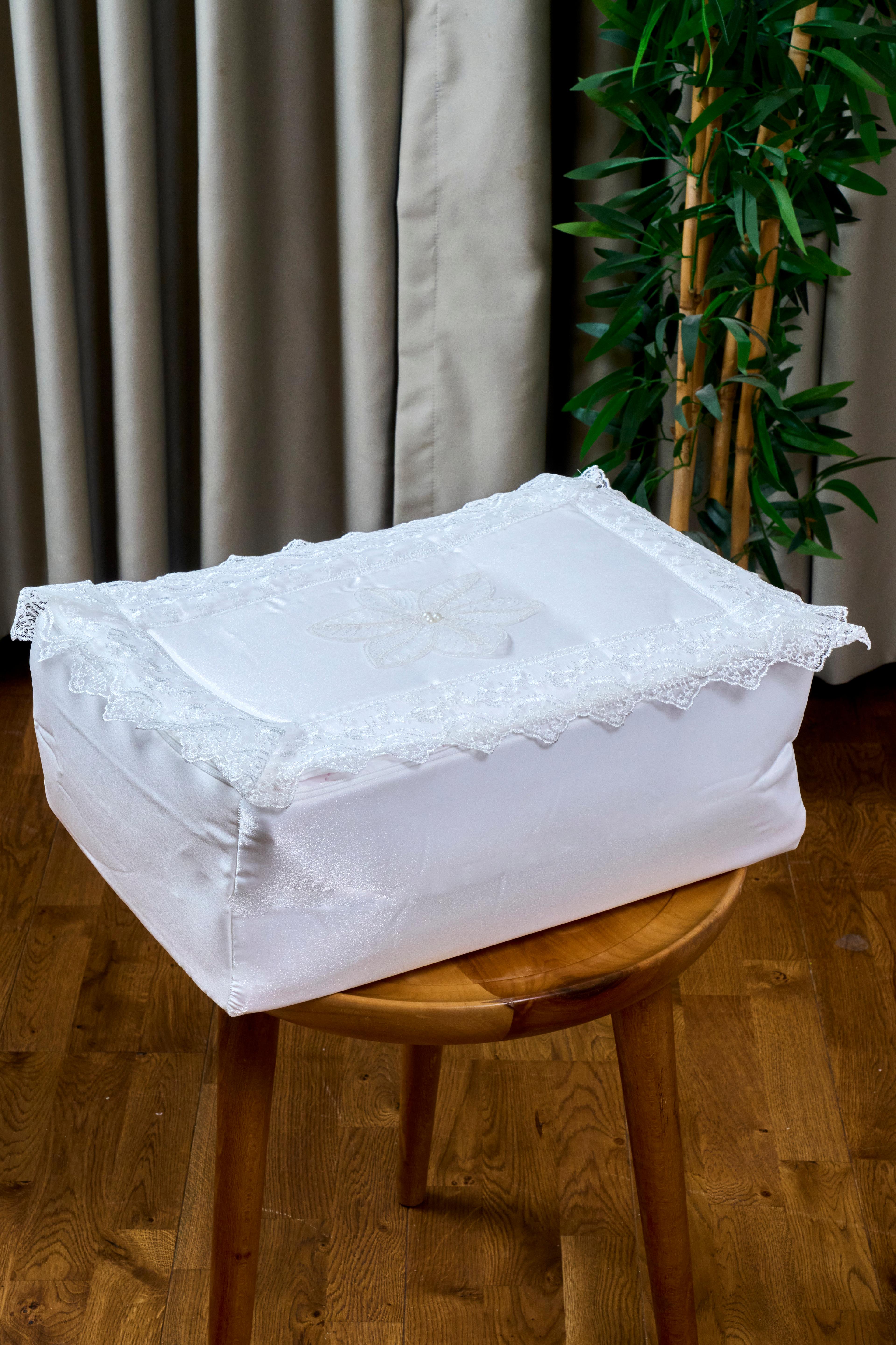 Saten Dantelli Hurç Bohça Seti (3'Lü Set)