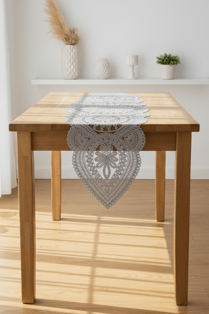 Viyana Örme Tek Şömen (110x35 cm) - GRİ