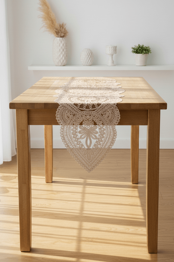 Viyana Örme Tek Runner (135x35 cm) - KAHVE