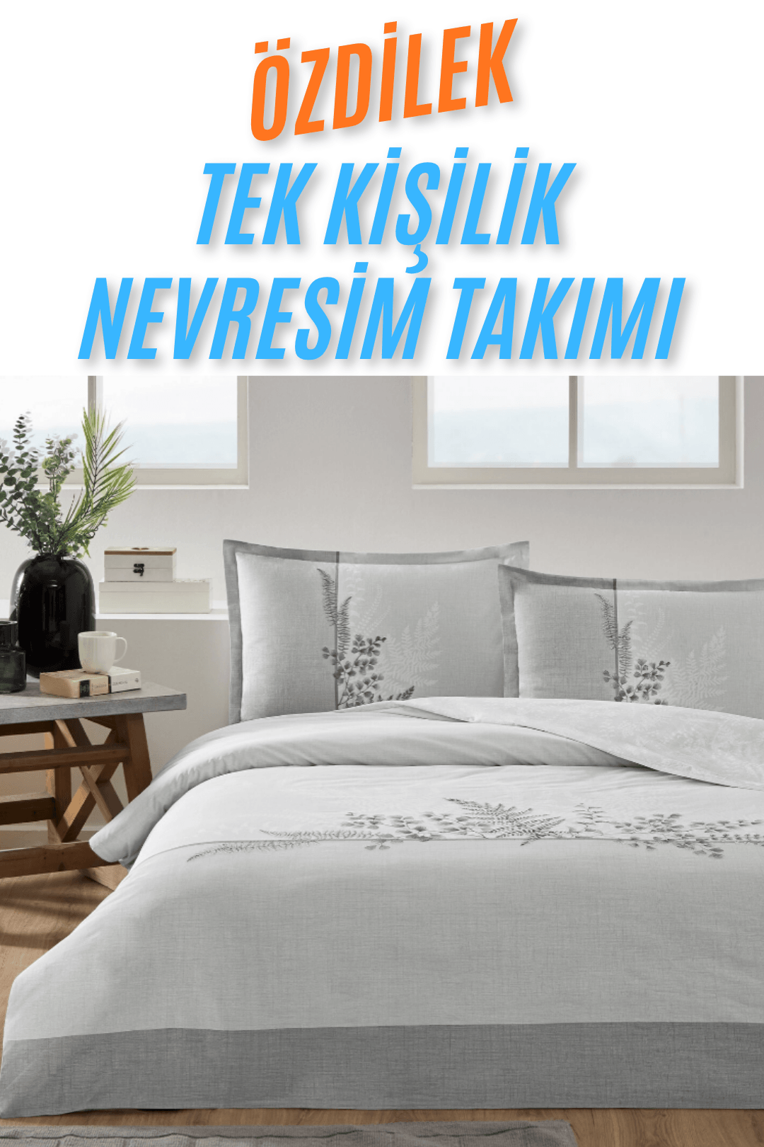 %100 Pamuklu Tek Kişilik Nevresim Takımı (3 Parça) Sınırlı Stok - 3. Model