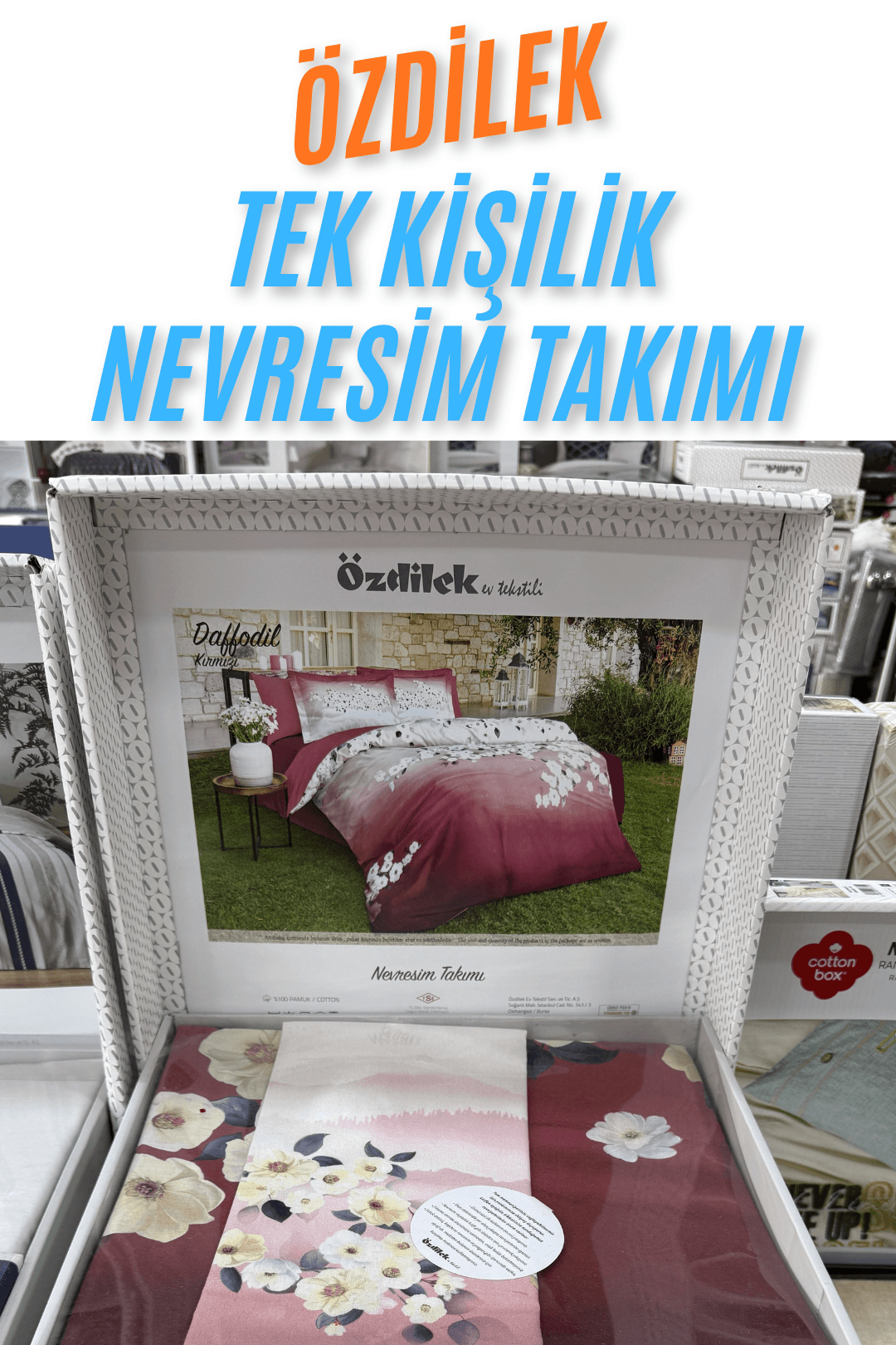 %100 Pamuklu Tek Kişilik Nevresim Takımı (3 Parça) Sınırlı Stok - 5. Model