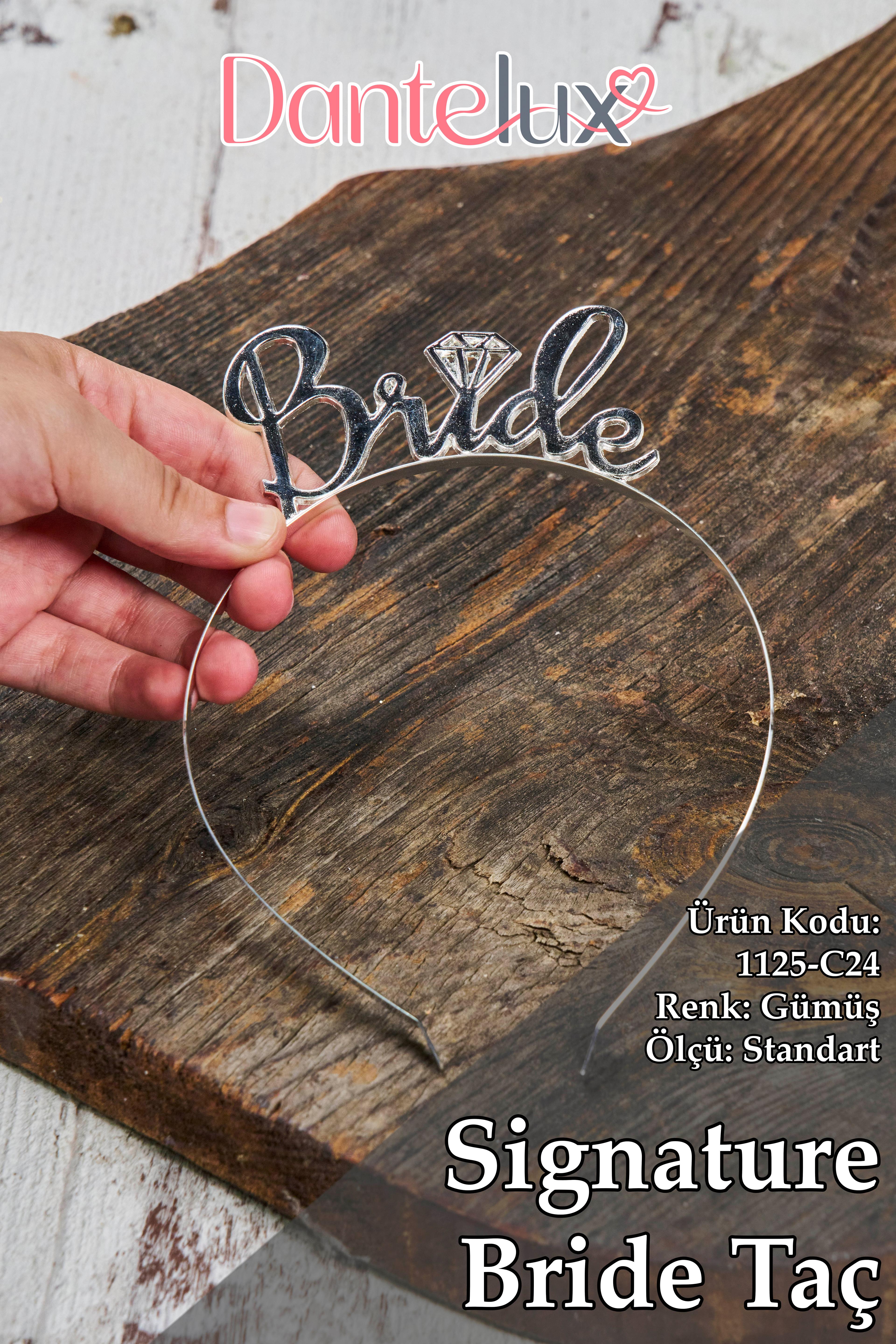 Signature Bride Taç - GÜMÜŞ
