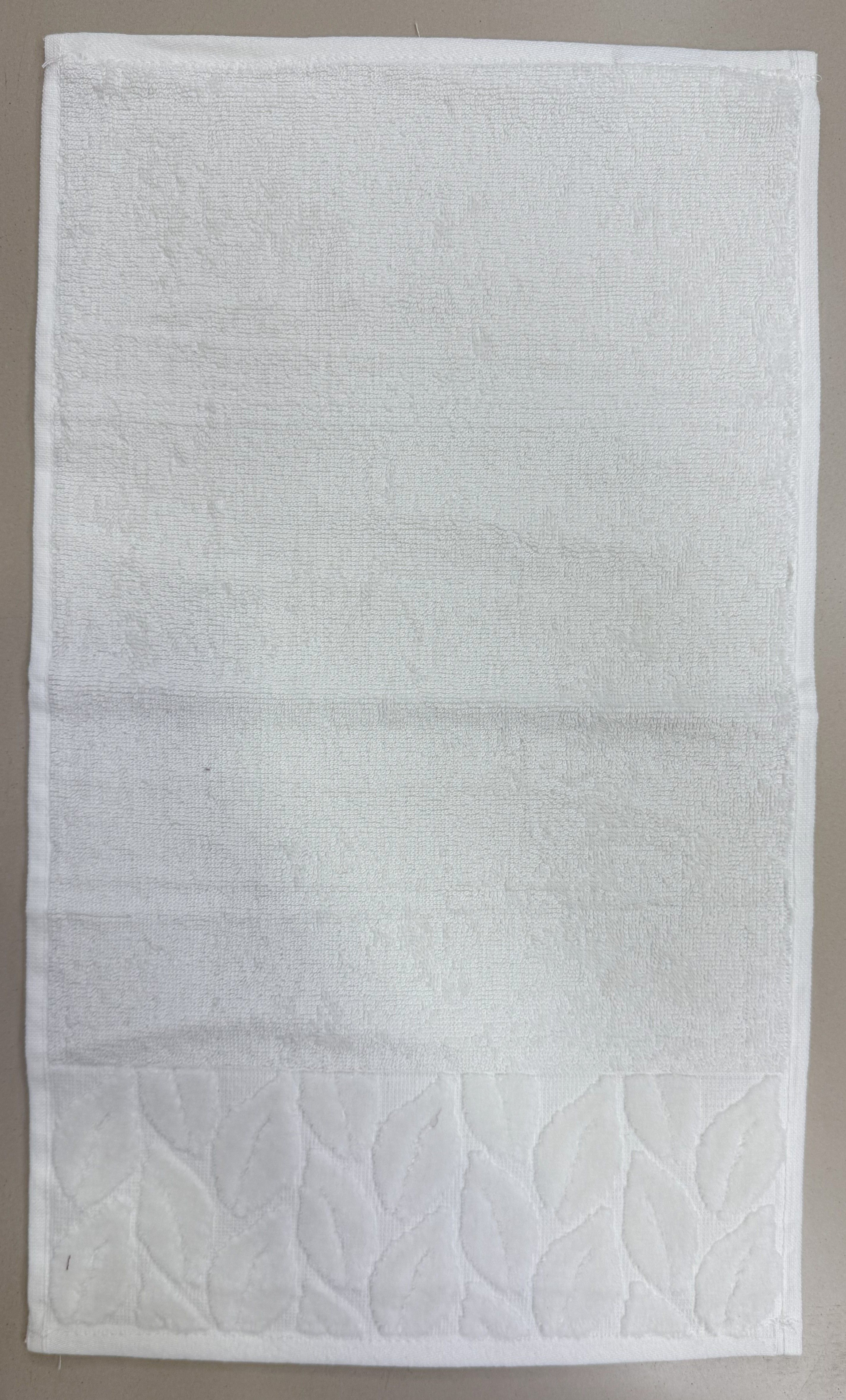 2 Adet Yaprak Motifli Pamuklu Mutfak Havlusu (30x50 cm) %100 Pamuk