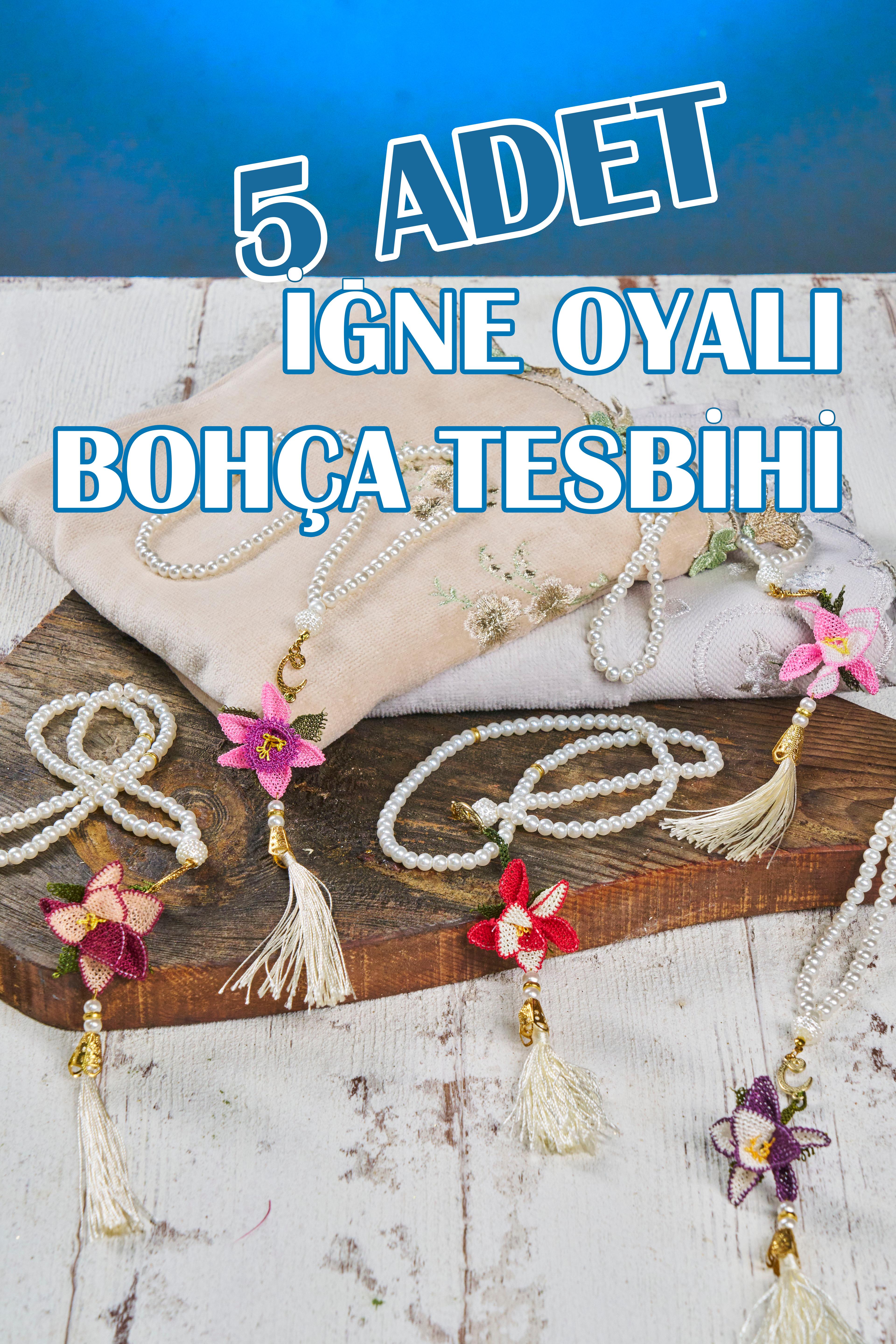 5 Adet İğne Oyalı Bohça Tesbihi