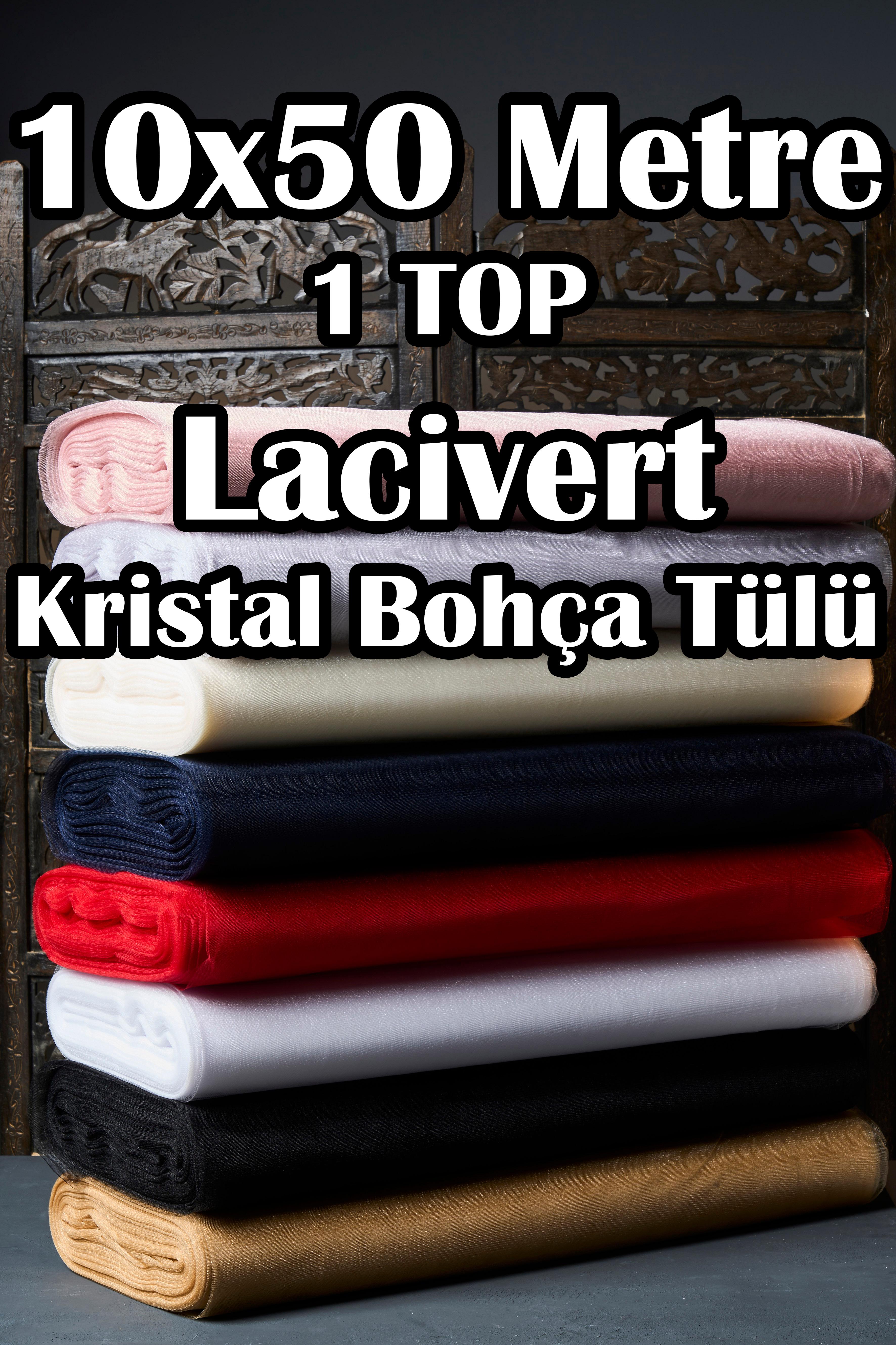 Çok Amaçlı Kristal Tül (Bohça Tülü) 3x50 Metre (1 Top) - LACİVERT