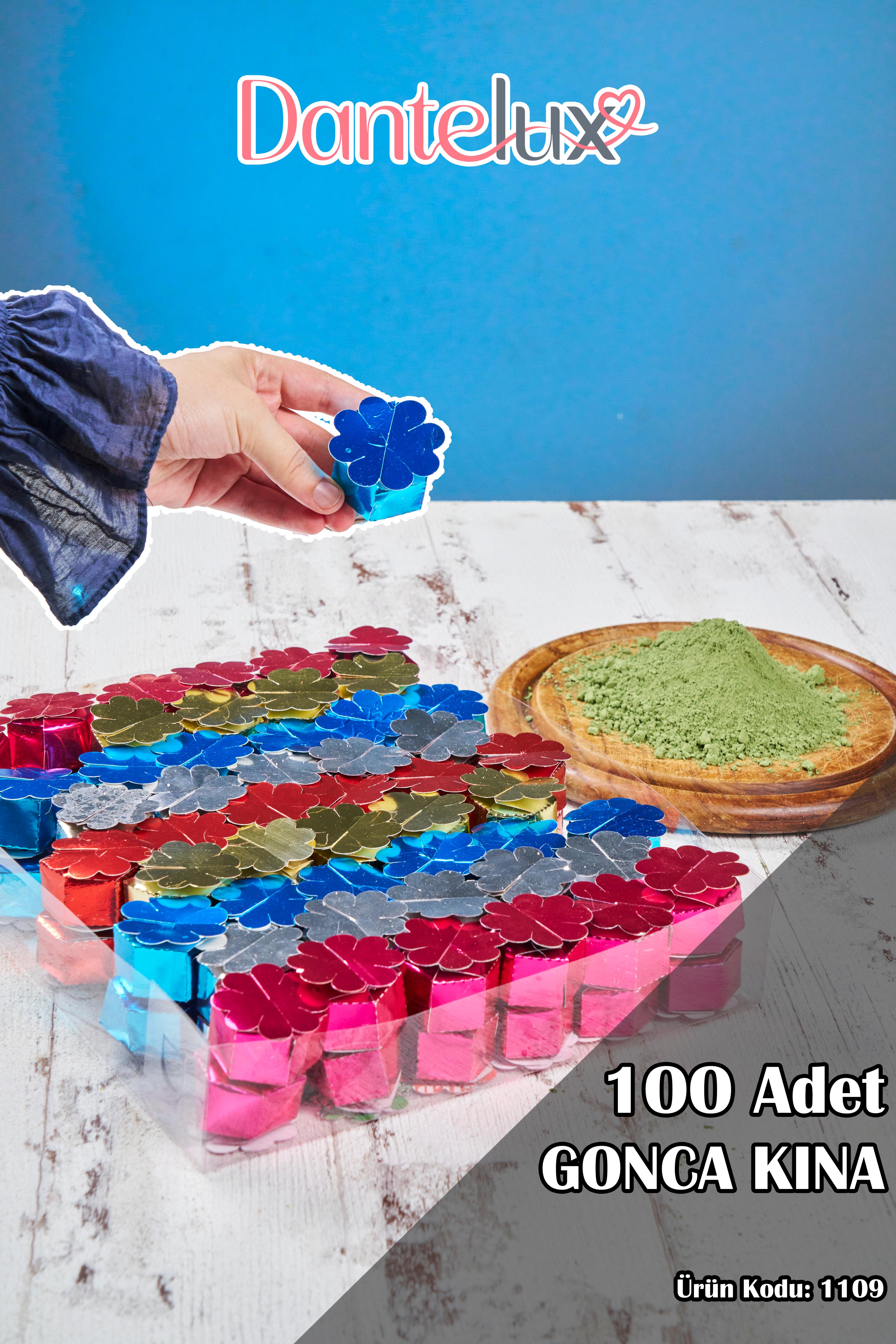 100 Adet Gonca Kına - Dağıtmalık & Hediyelik Kına