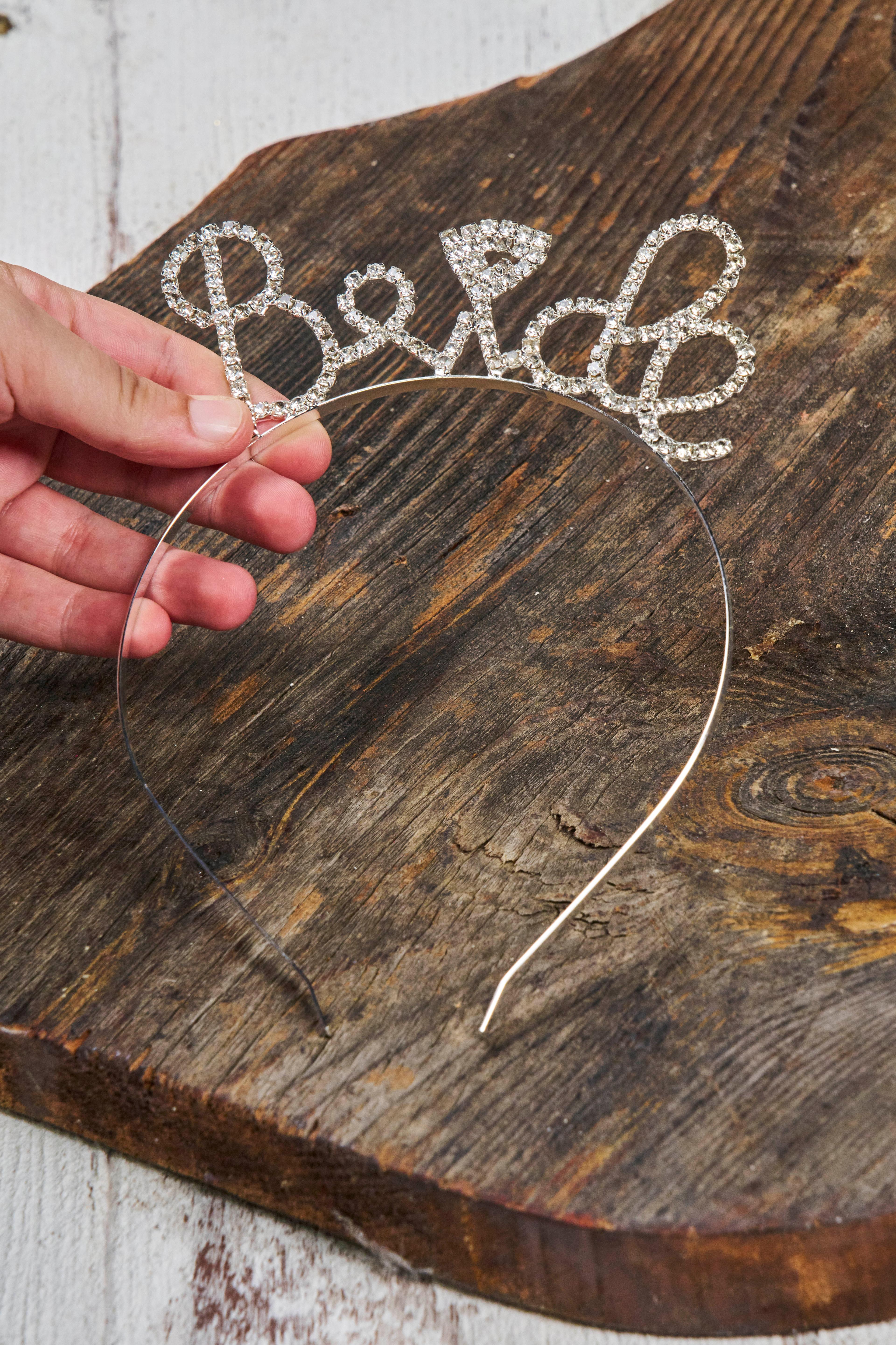 Signature Taşlı Bride Taç - GÜMÜŞ