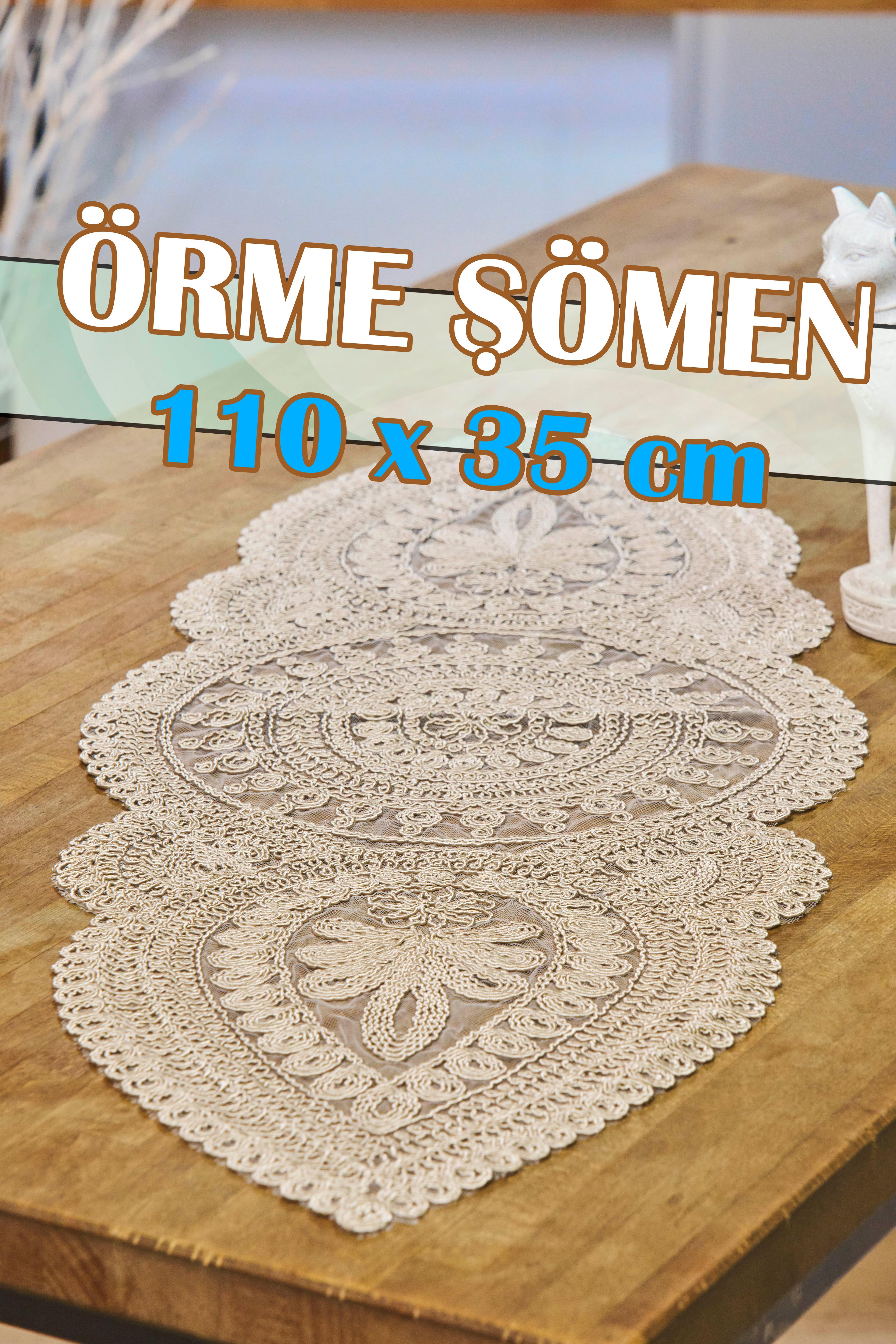 Viyana Örme Tek Şömen (110x35 cm) - KAHVE