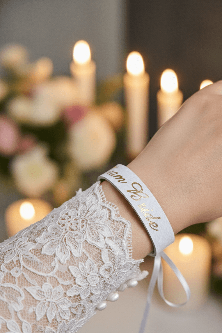 12 Adet "Team Bride" Bileklik