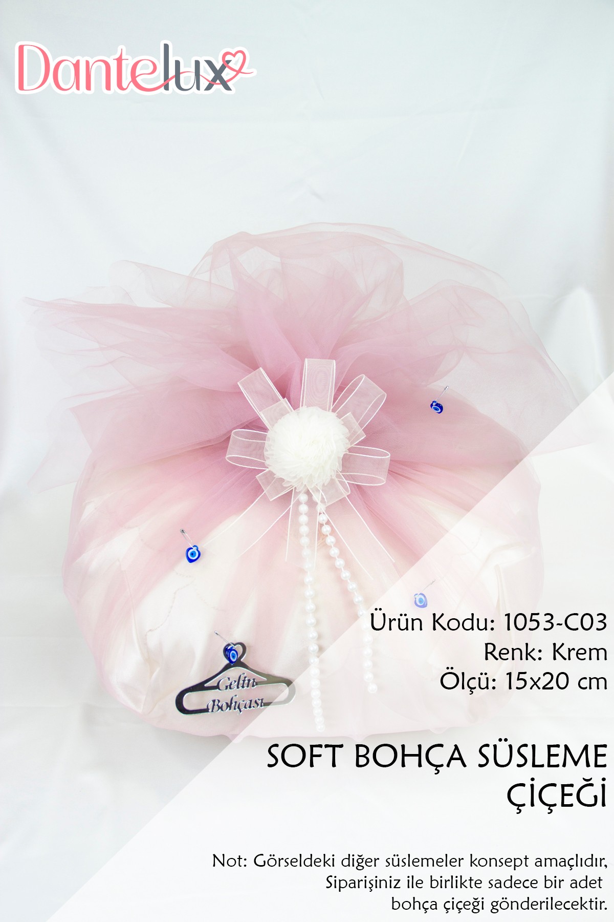 Soft Bohça Çiçeği - Bohça Süsleme Çiçeği