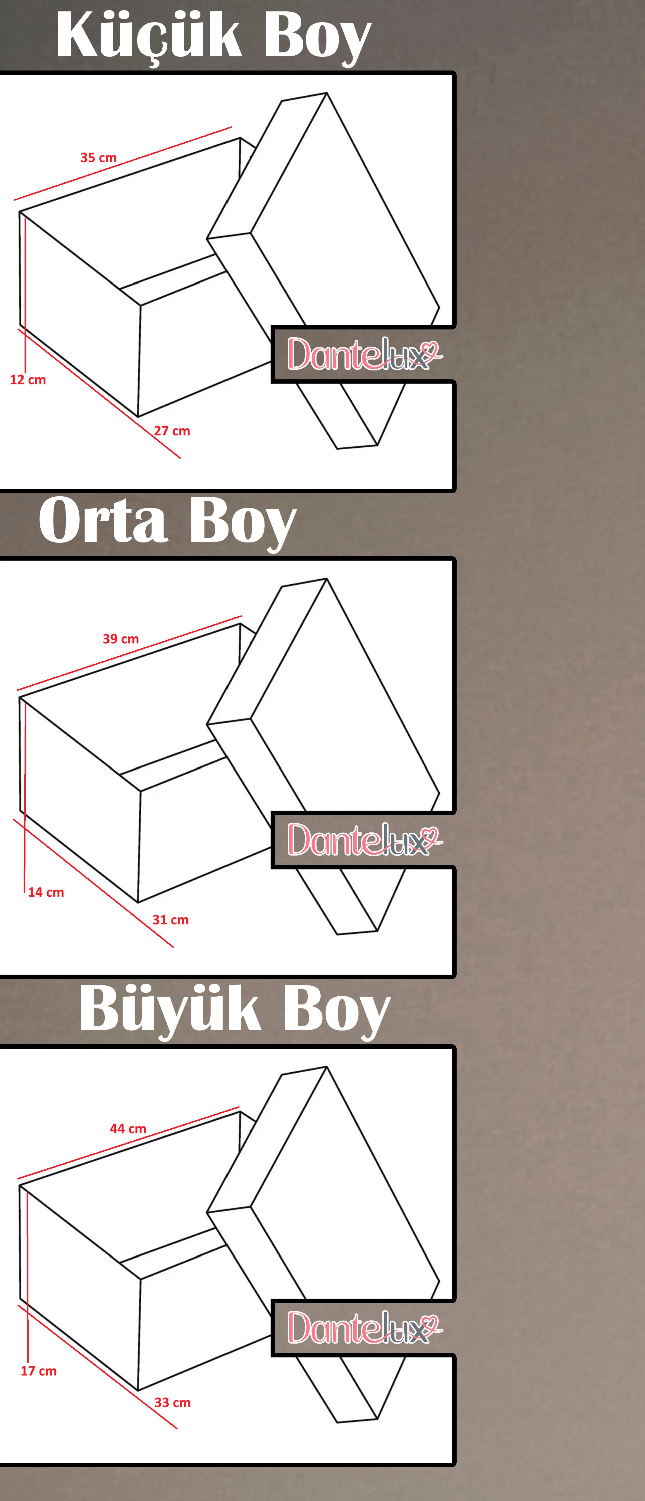 Smokin Desenli 3'Lü Damat Kutusu - 3'Lü Set
