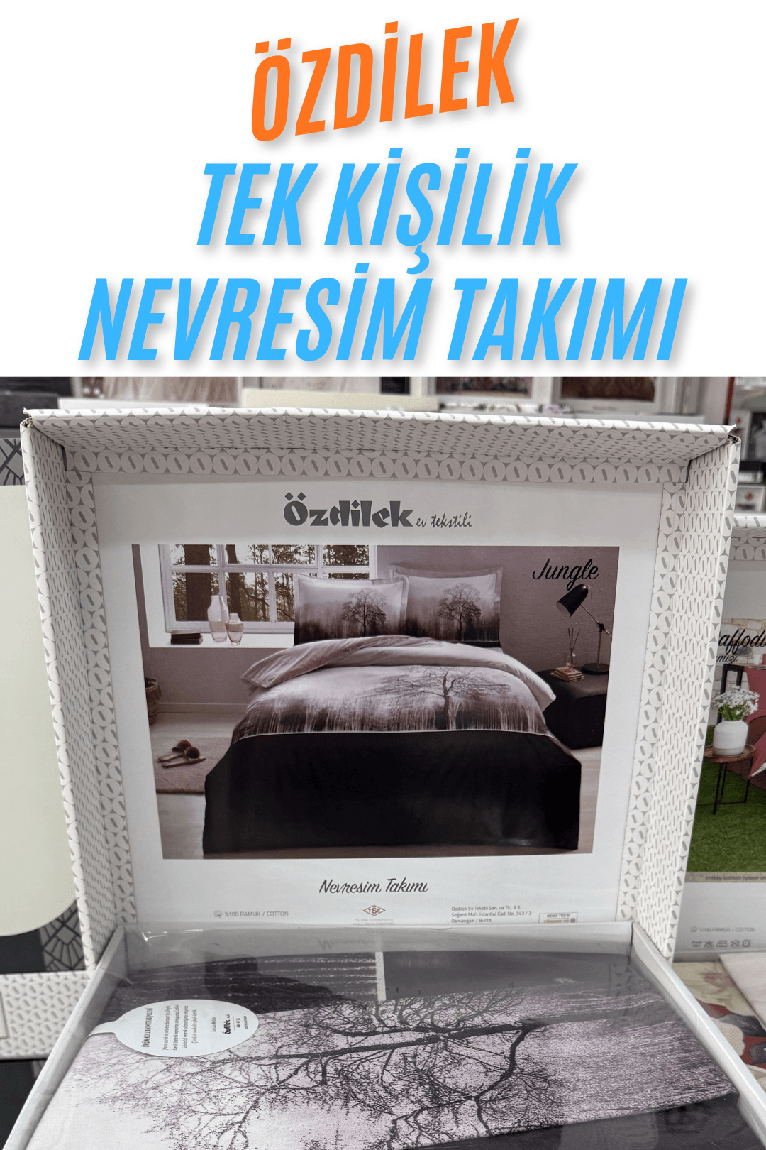 %100 Pamuklu Tek Kişilik Nevresim Takımı (3 Parça) Sınırlı Stok - 12. Model
