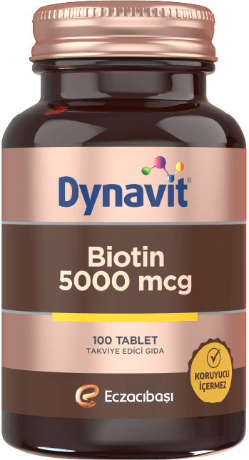  Dynavit Biotin 5000 mcg Takviye Edici Gıda 100 Tablet