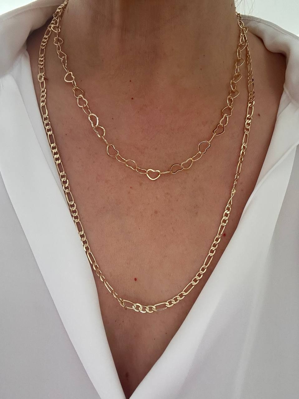 Vip Çelik Gold Renk Lazer Kesim Kolye Uzunluk 60 cm. Kalınlık 4 mm.