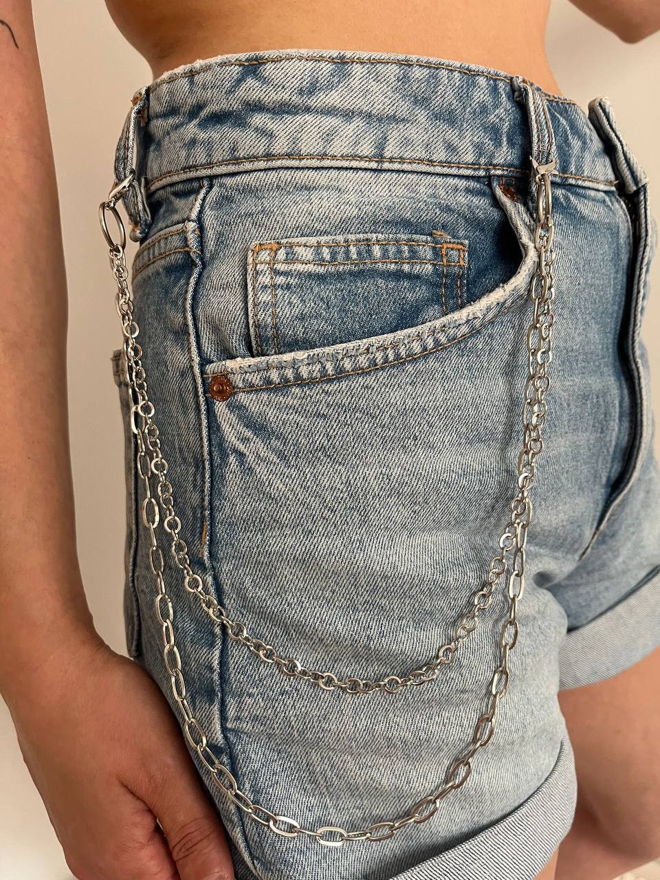 Gümüş Renk Metal Pantolon Aksesuarı