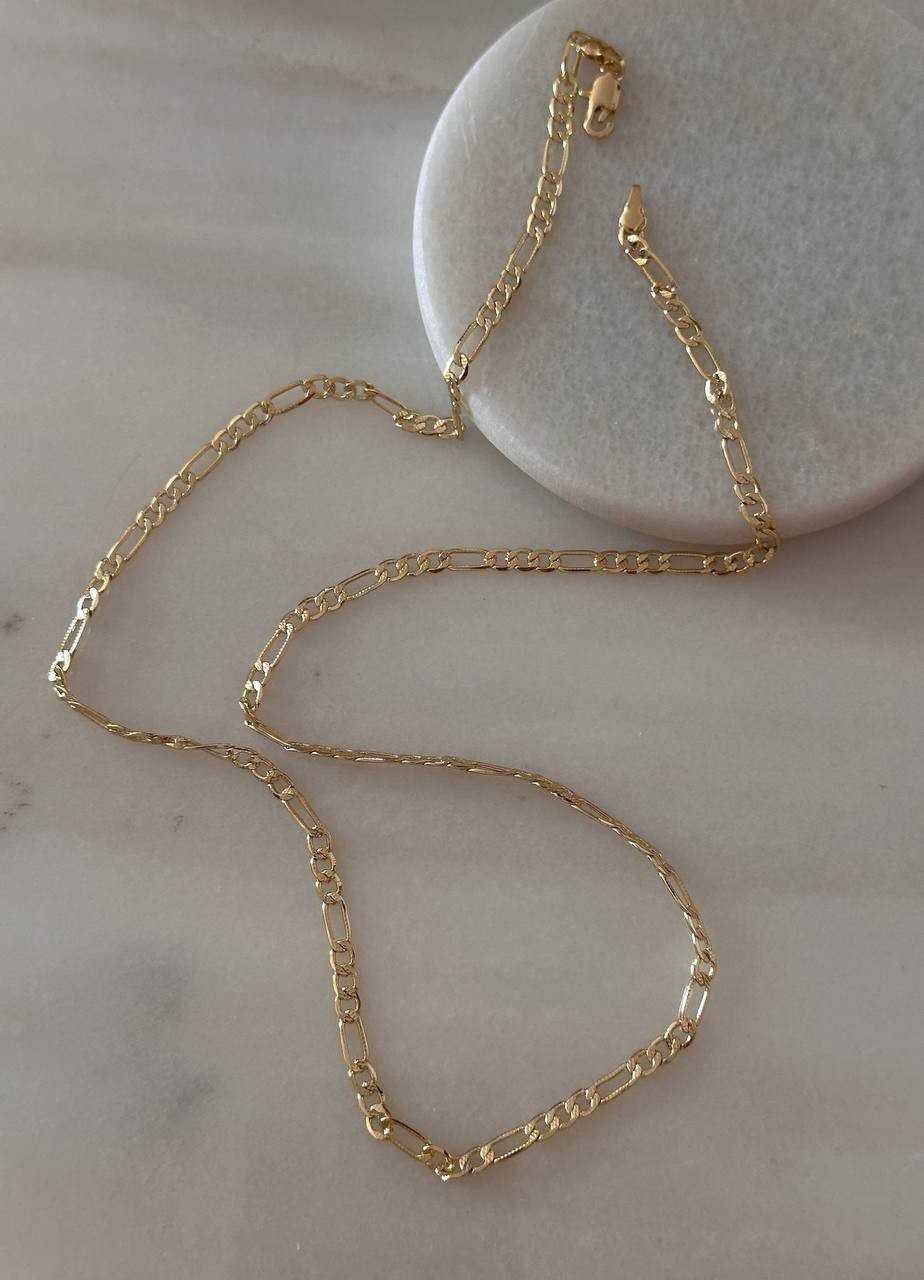 Vip Çelik Gold Renk Lazer Kesim Kolye Uzunluk 60 cm. Kalınlık 4 mm.