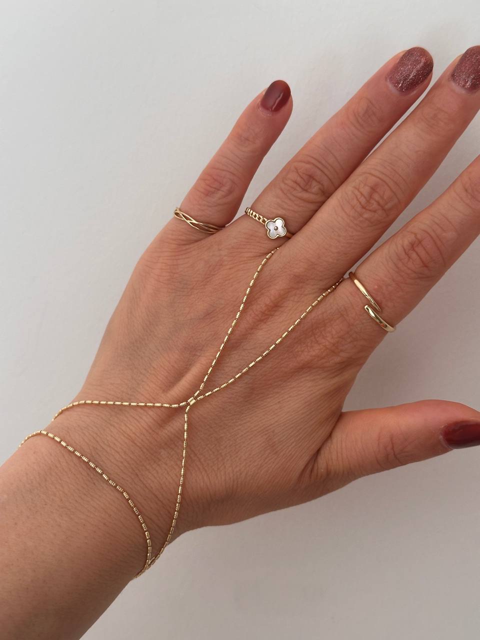 Gold Renk Rodyum Kaplama Lazer Kesim Şahmeran Bileklik