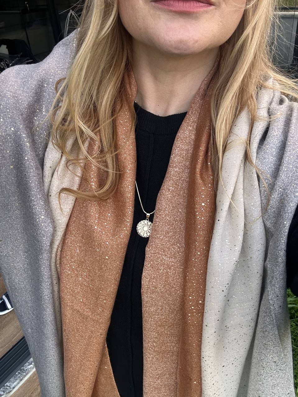 Renkli Desenli Lüks Pamuklu Kumaş Şal 180 cm. x 85 cm.