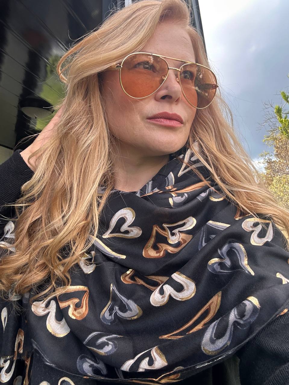 Renkli Desenli Lüks Pamuklu Kumaş Şal 180 cm. x 85 cm.