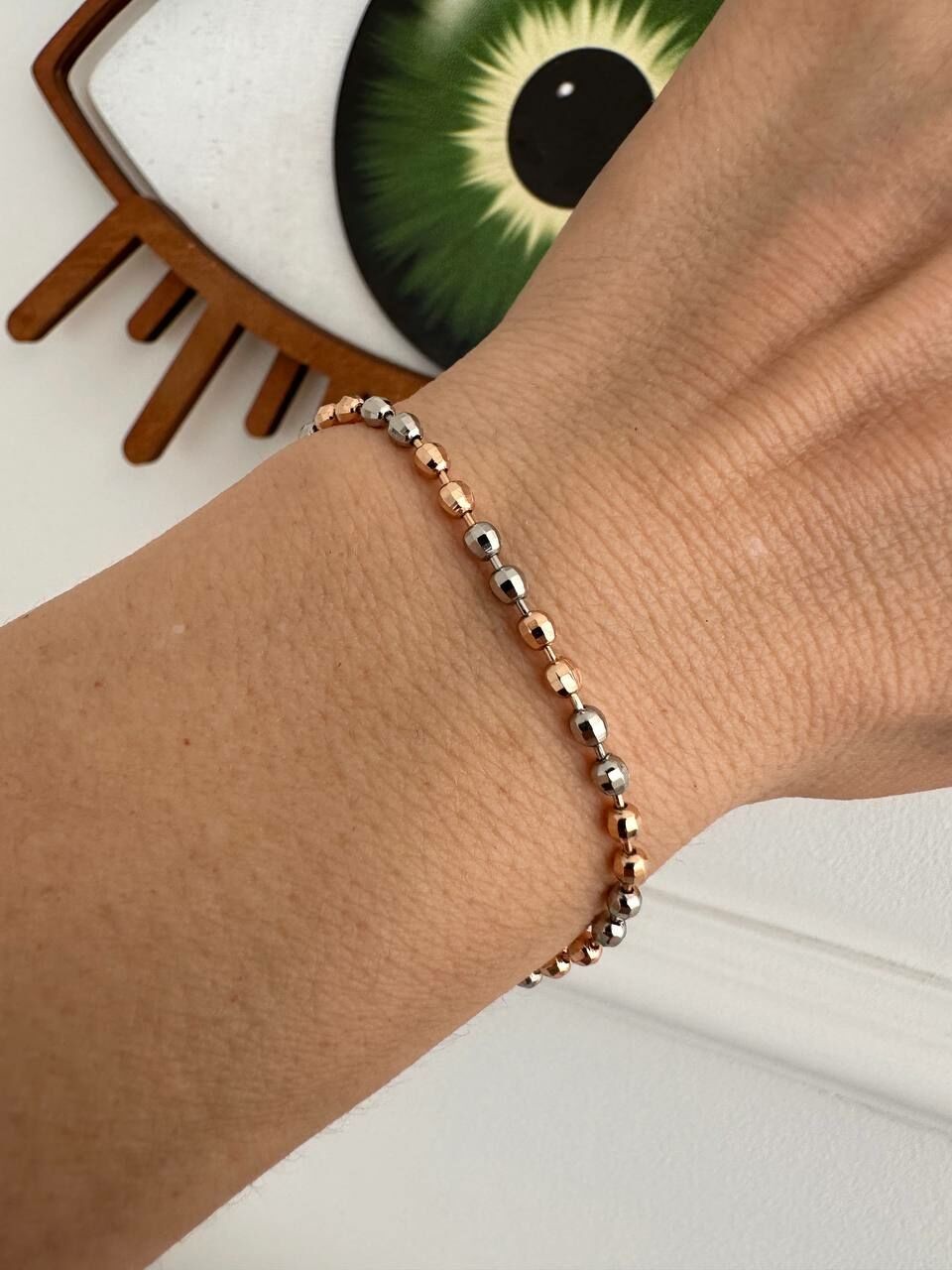 Vip Çelik Gold ve Platin Renk Antialerjik Dorika Bileklik Uzunluk Min. 16,5 cm. Max. 20,5 cm.