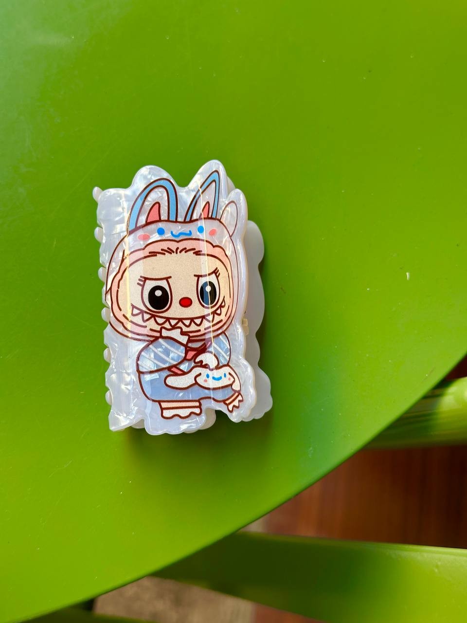 Orijinal Kemik Renkli Çizgi Film Kahramanlı Mandal Toka Uzunluk 7,5 cm.