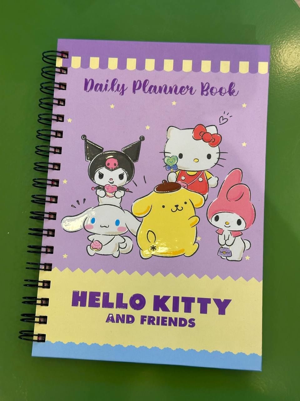 Hello Kitty Daily Planner Book 5 Sayfa Stickerli Günlük Planlayıcı Defter