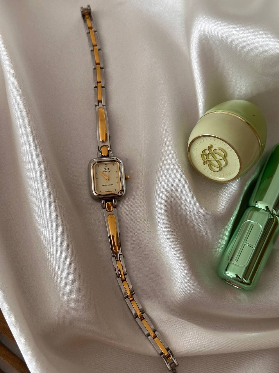 Vip Çelik Gold ve Gümüş Renkli Premium Seri Sarı Kadranlı Kadın Kol Saati