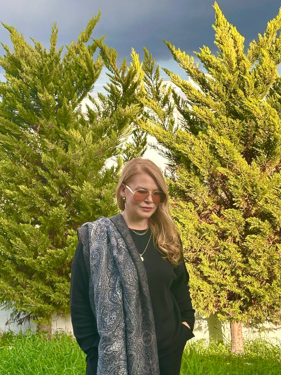 Renkli Desenli Lüks Pamuklu Kumaş Şal 180 cm. x 85 cm.