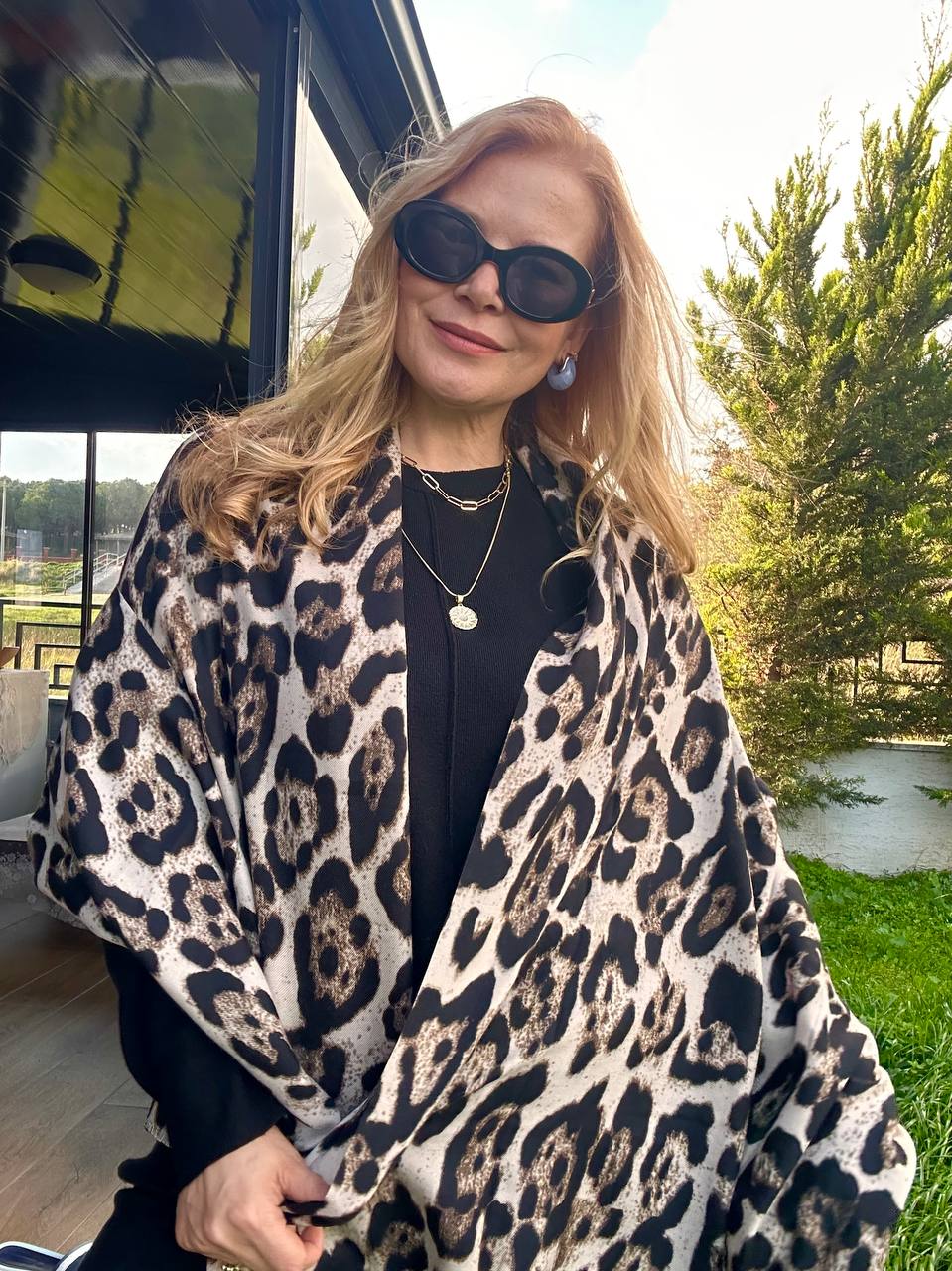 Renkli Desenli Lüks Pamuklu Kumaş Şal 180 cm. x 85 cm.