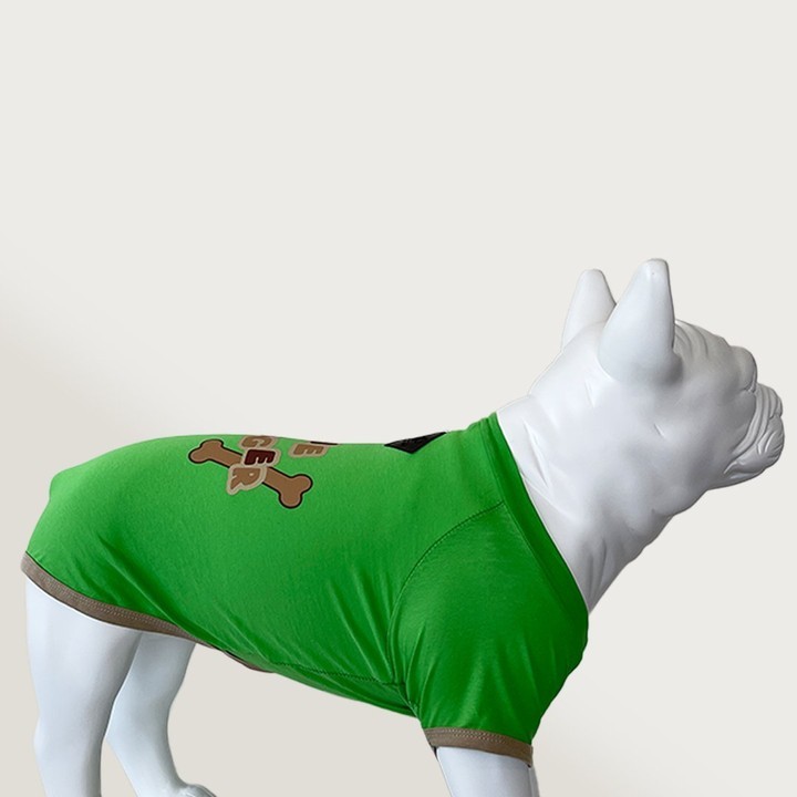 Bone Digger Küçük-Orta-Büyük Irk Yeşil Köpek T-shirt