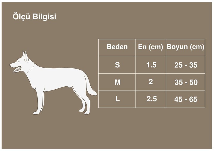 Neoprene Süngerli, Naylon Dokuma, Yeşil-Gri Boyun Tasması