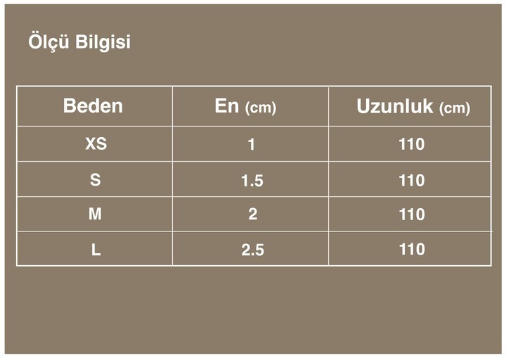 Yumuşak Süngerli Kahverengi Tasma Kayışı